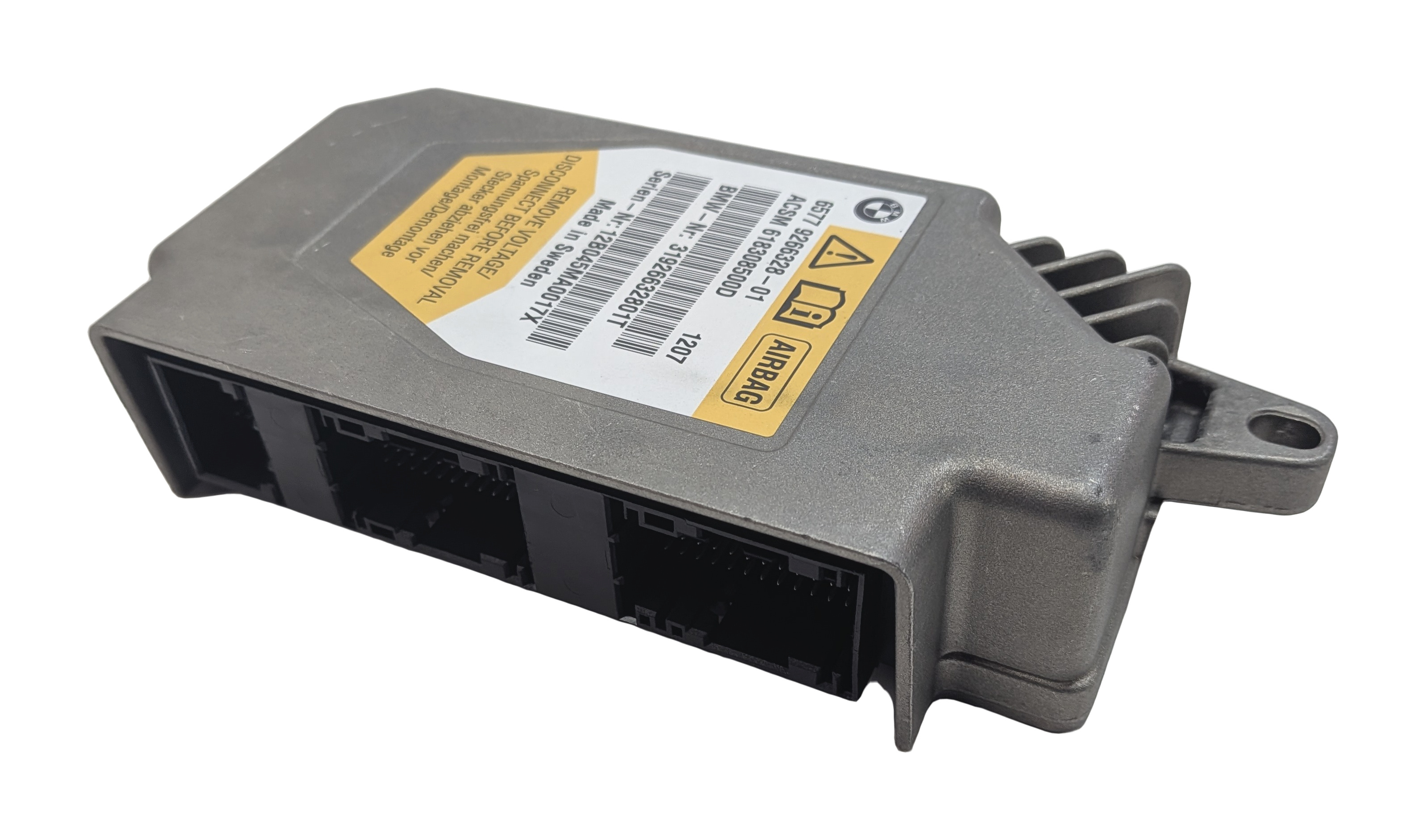 09-13 BMW 535iGT 550iGT 740i 750i 760i B7 (F01 F07 F10) SRS BAG CONTROL MODULE — exact item pictured