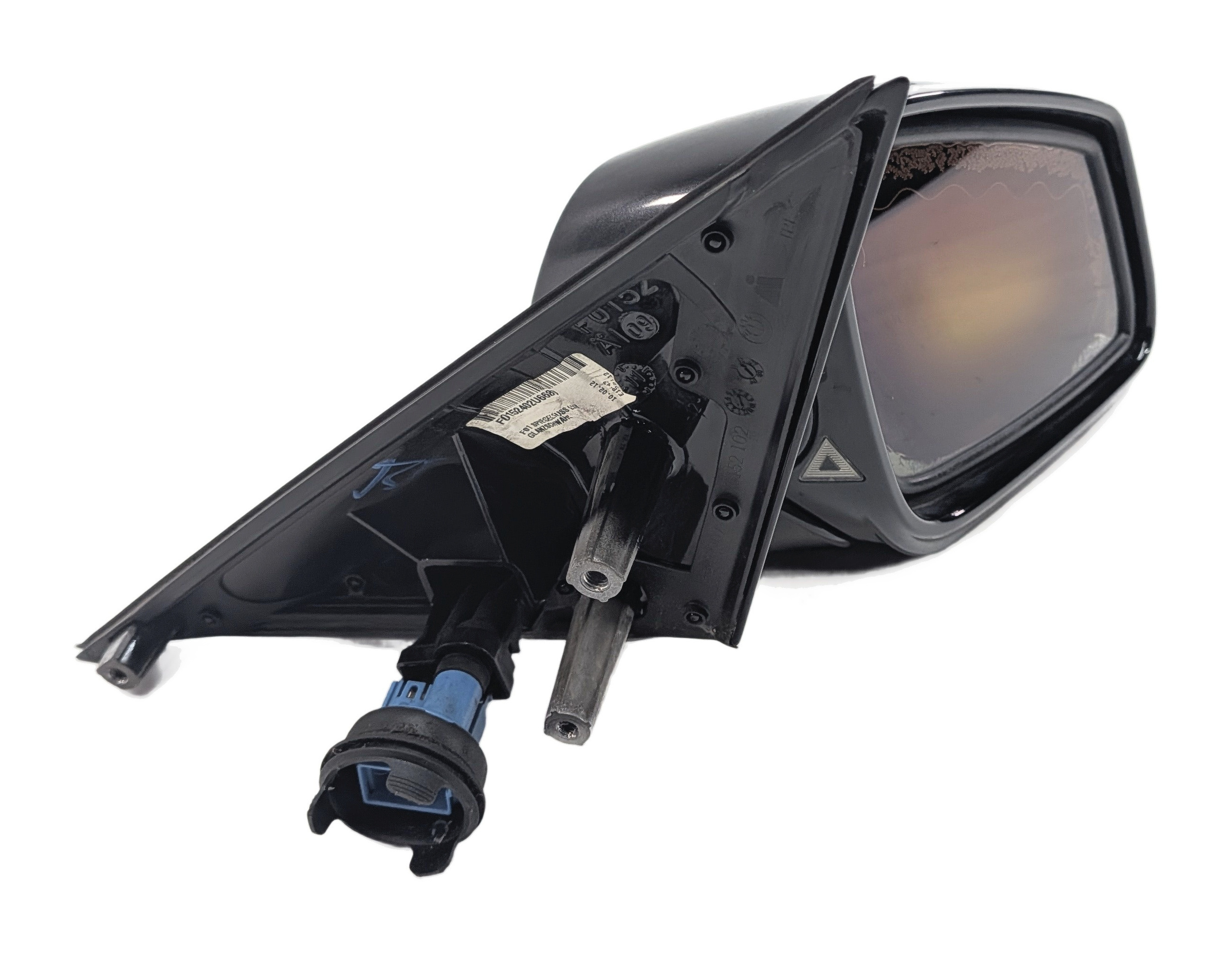 10-12 BMW 7 SERIES F01 F02 F04 RIGHT PFOLD AUTODIM CAMERA MIRROR HOUSING (Gray) — exact item pictured