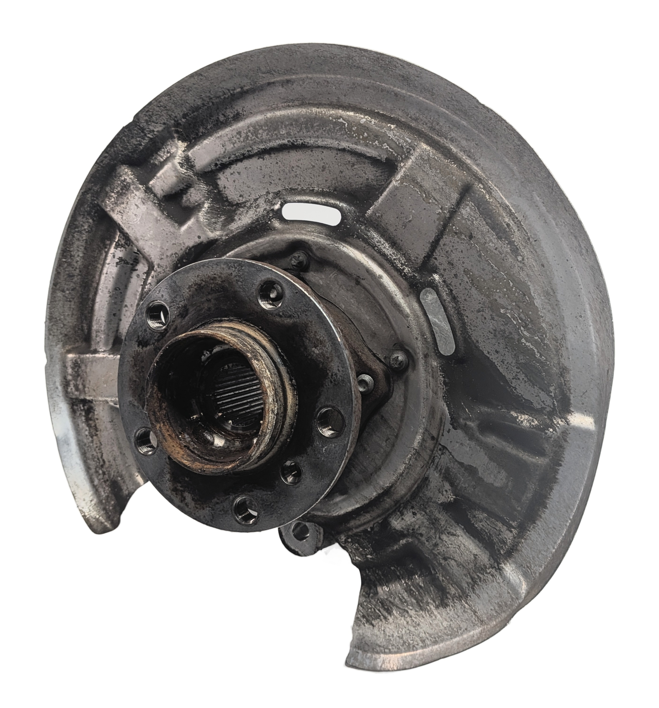 2012-2018 BMW 640i 650i F06 F12 F13 REAR LEFT SPINDLE KNUCKLE WHEEL HUB — exact item pictured