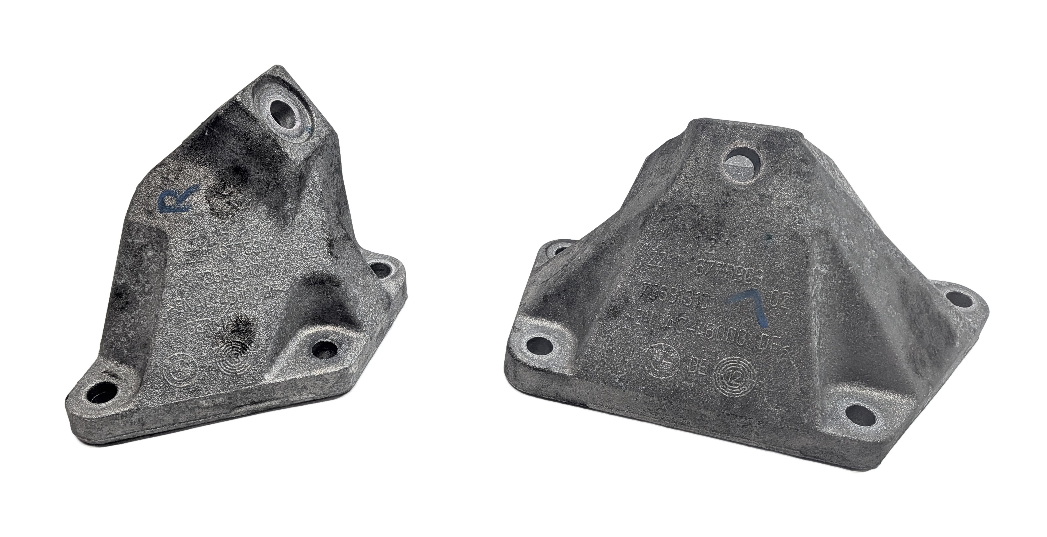 2016 BMW 650I F12 4.4L N63 LEFT/RIGHT ENGINE MOTOR MOUNT BRACKET SET/2 — exact item pictured