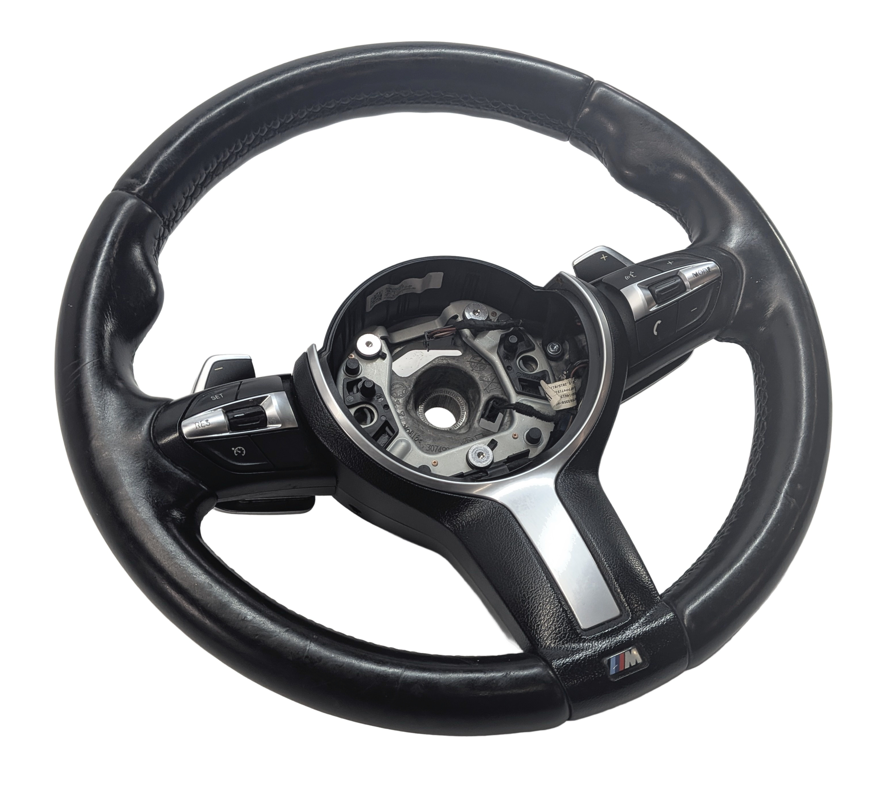 16-18 BMW 640i 650i F12 F13 M SPORT STEERING WHEEL w/PADDLES W/O HEAT (Black) — exact item pictured