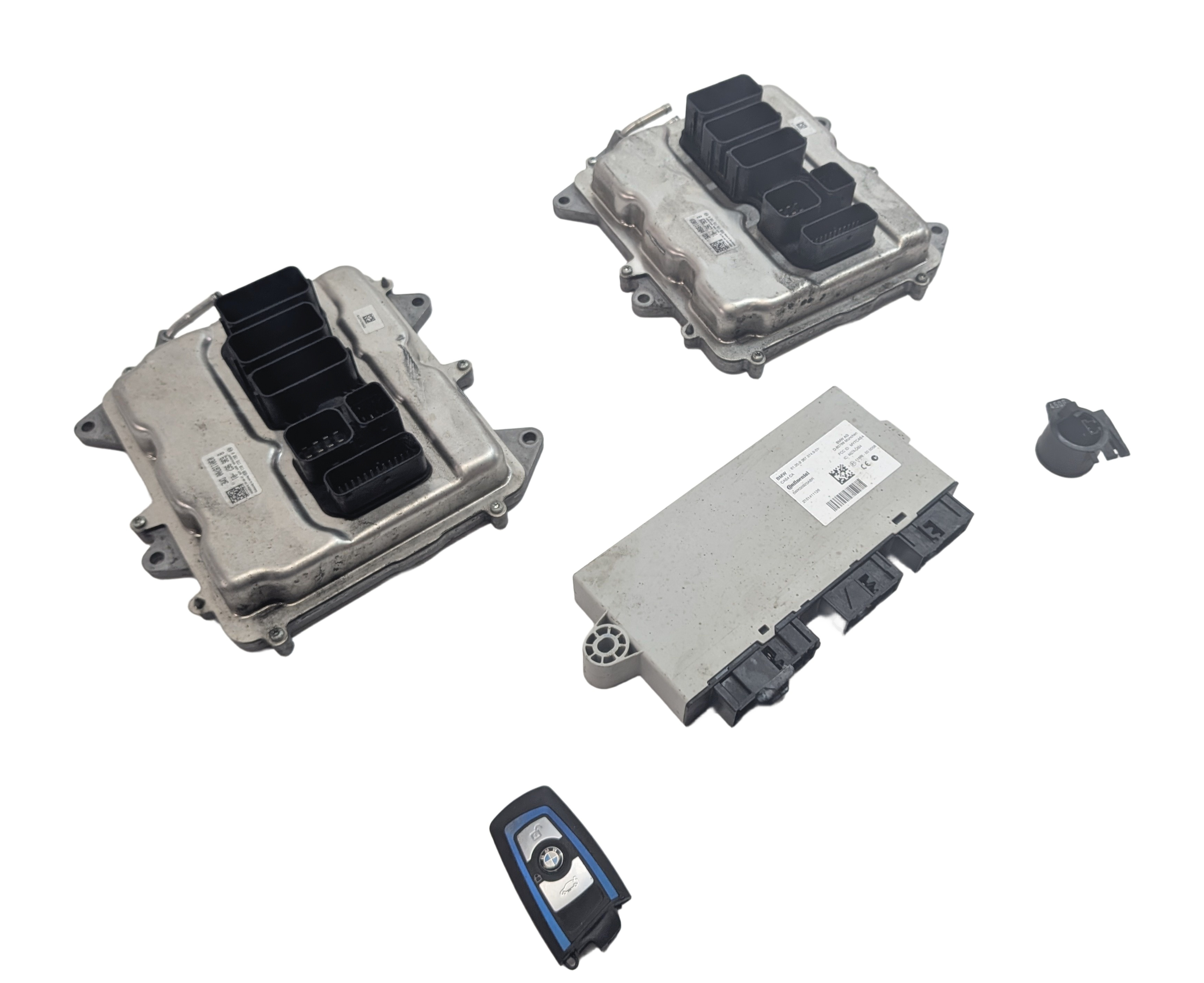 2016 BMW 650I CONVERTIBLE F12 4.4L N63 DME CAS4 IMMOBILIZER KEY MODULE SET — exact item pictured