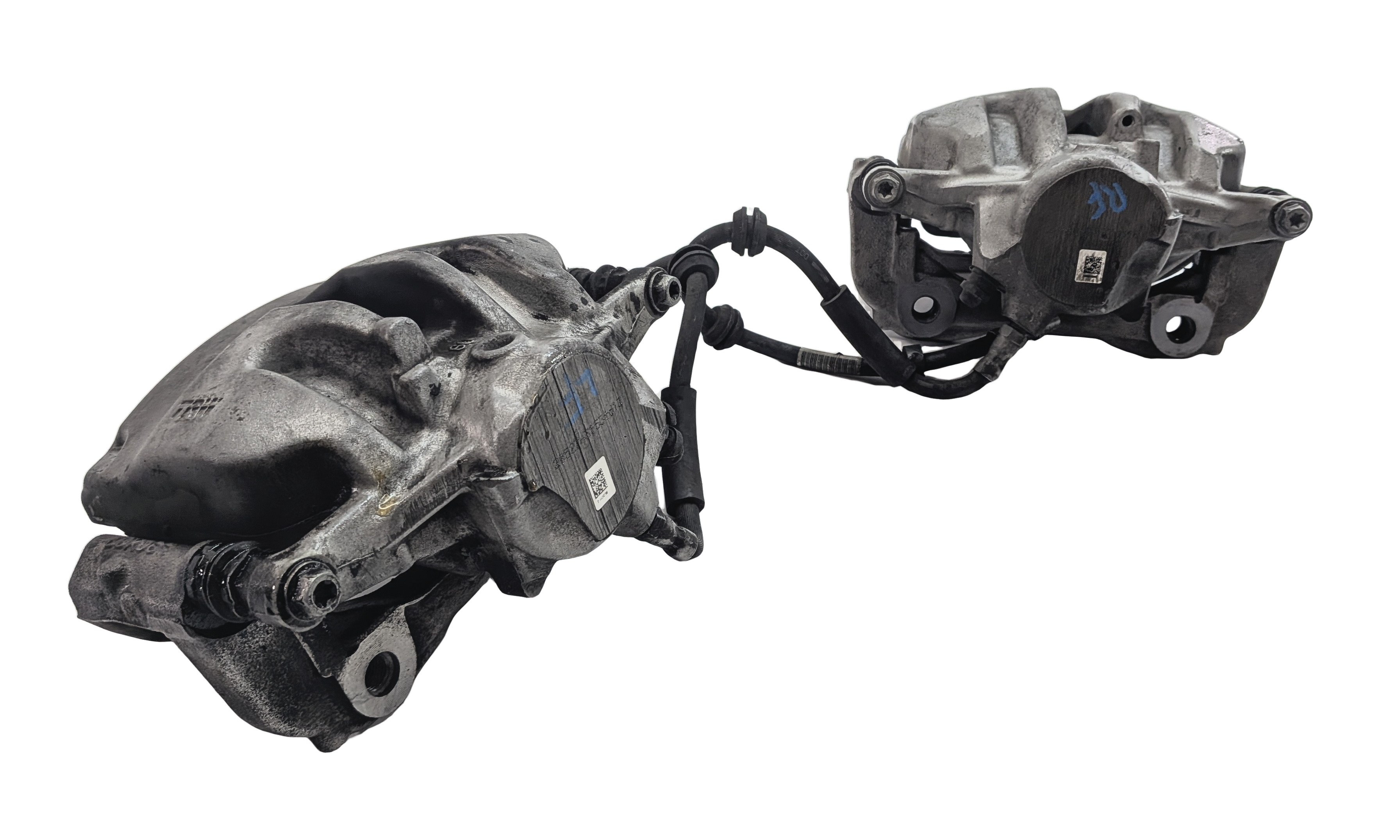 2015-2021 MERCEDES C300 E300 (W205 W213) FRONT LEFT & RIGHT BRAKE CALIPER SET — exact item pictured