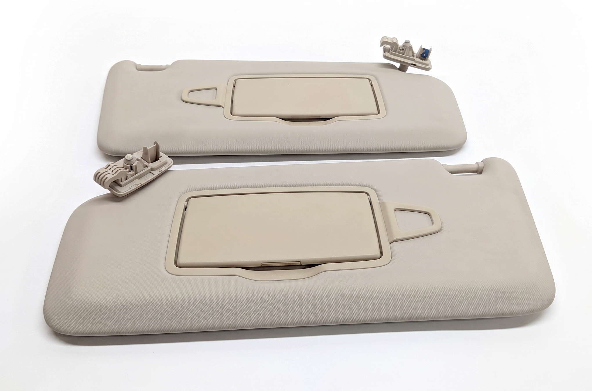 15-17 MERCEDES C300 C350 C400 C450 (W205) LEFT & RIGHT SUNVISOR SET 2 (Beige) — exact item pictured