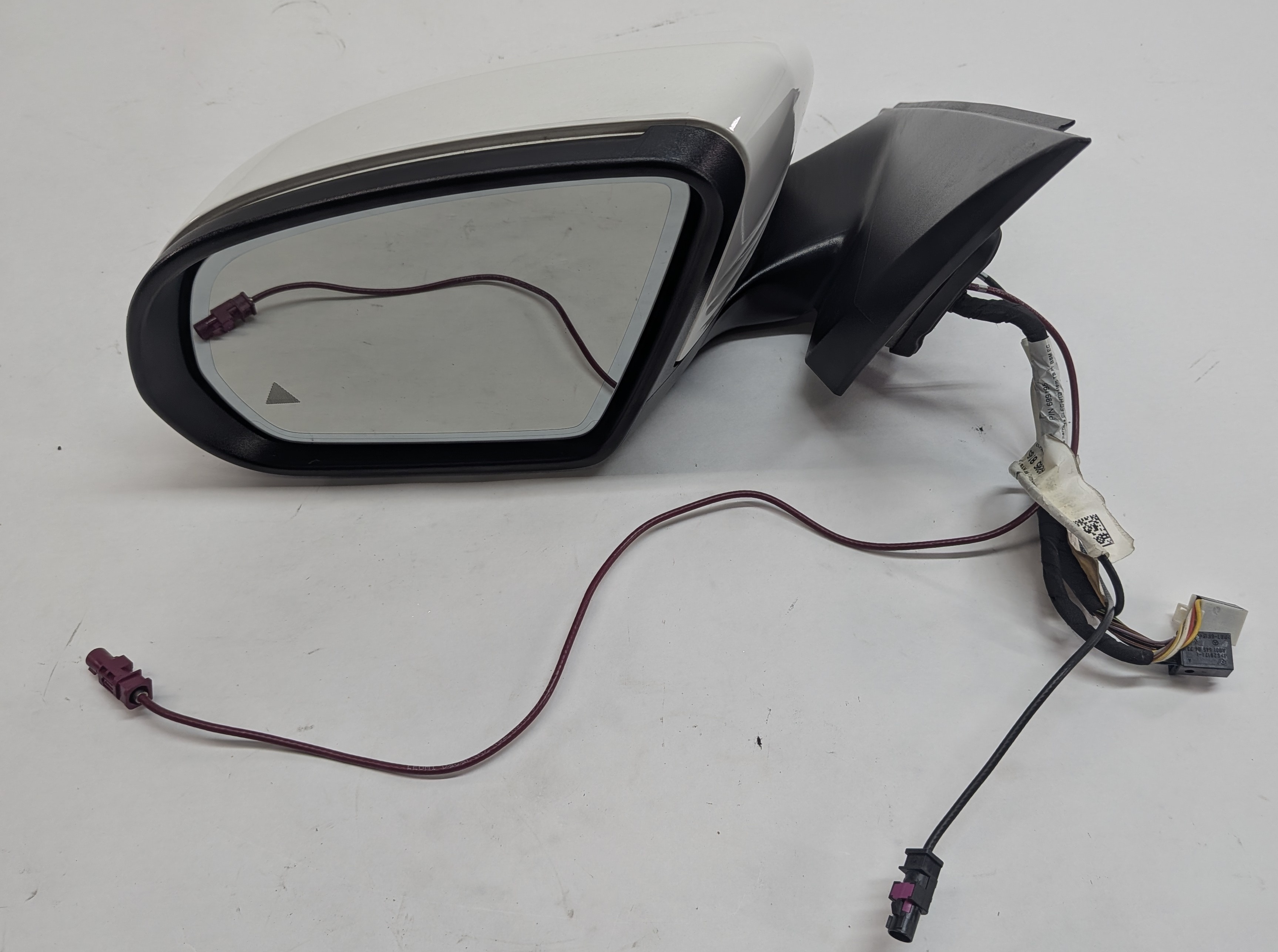 17-21 MERCEDES C300 C350 C400 C450 (W205) LEFT BLIND SPOT DOOR MIRROR (White) — exact item pictured
