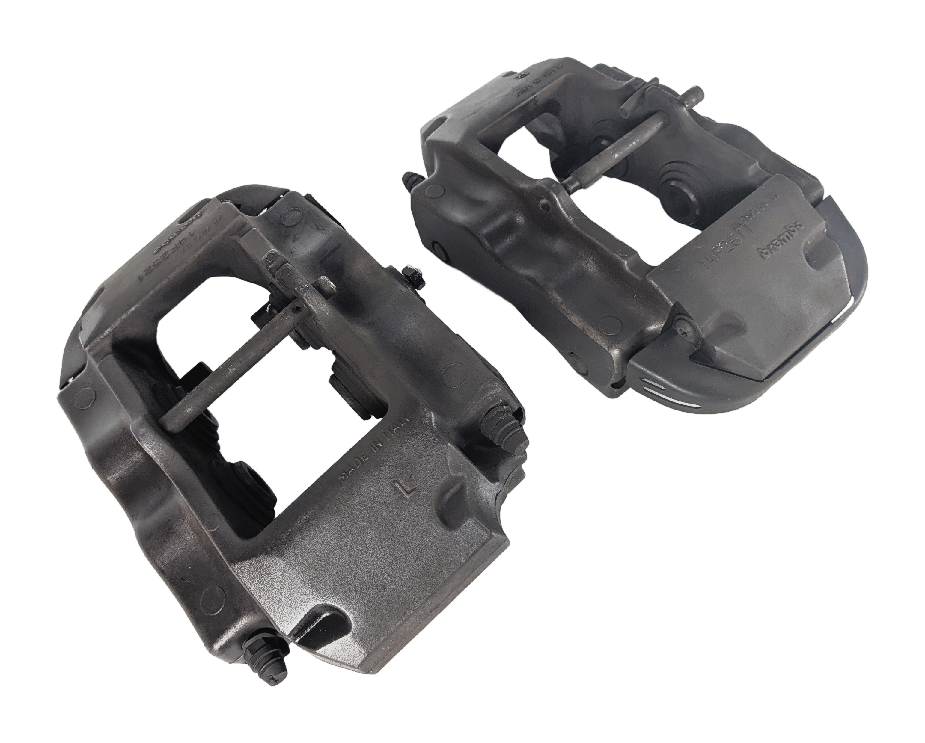 04-15 VW TOUAREG AUDI Q7 4L REAR LEFT & RIGHT ABS DISC BRAKE CALIPER SET2 BREMBO — exact item pictured