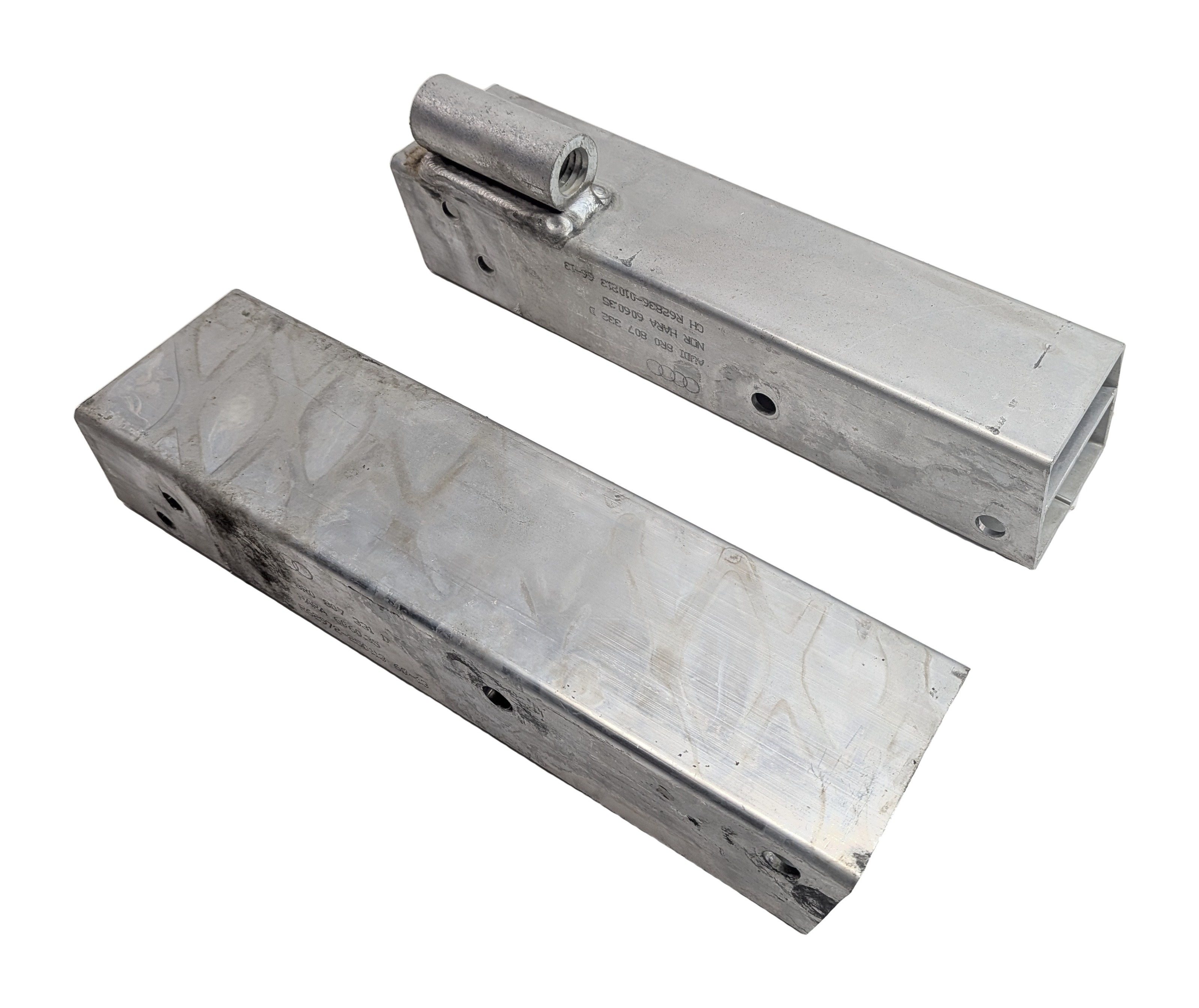 09-17 AUDI Q5 SQ5 (B8) REAR BUMPER CRASH IMPACT REINCFORCEMENT BAR BRACKET SET/2 — exact item pictured