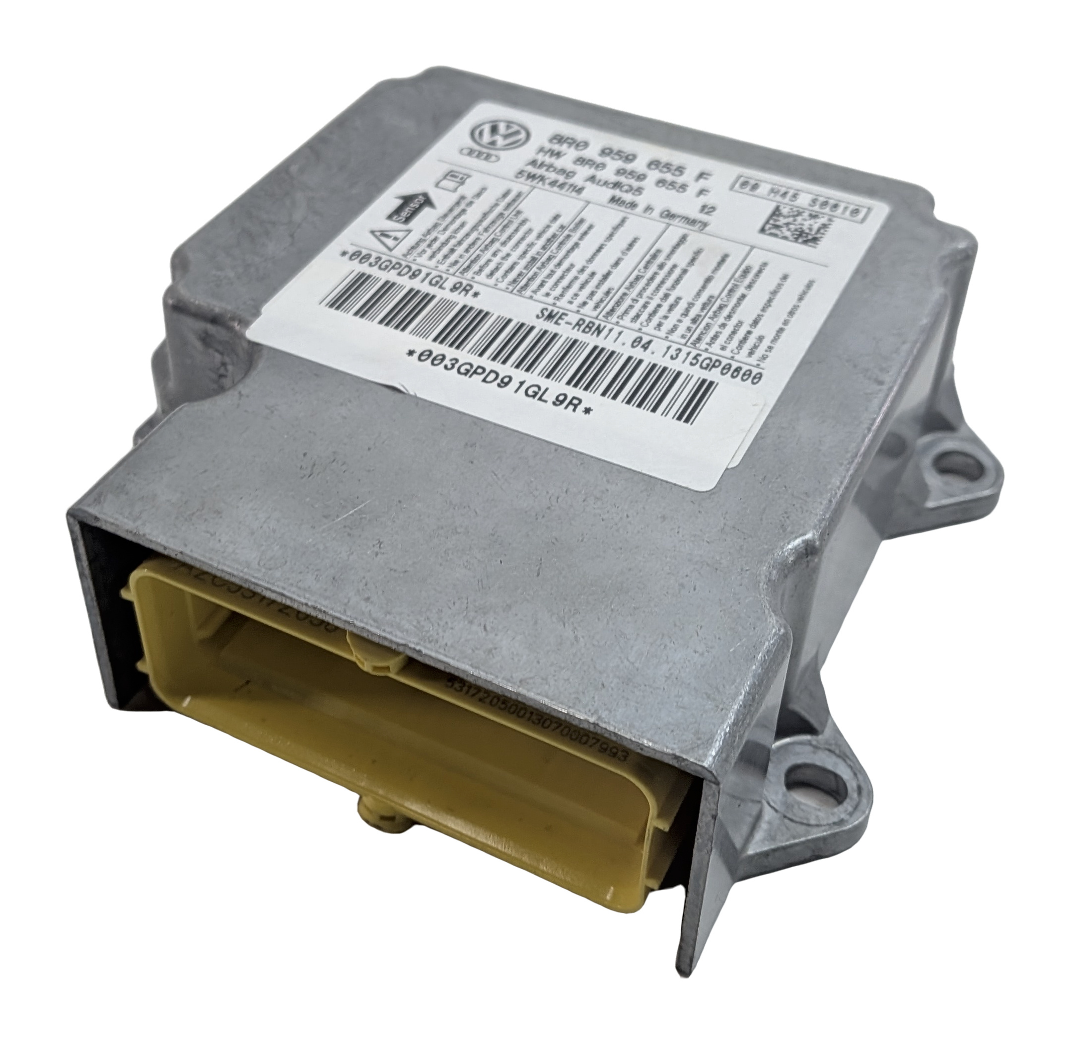 2013-2014 AUDI Q5 SQ5 (B8 8R) SRS BAG RESTRAINT CONTROL MODULE COMPUTER — exact item pictured