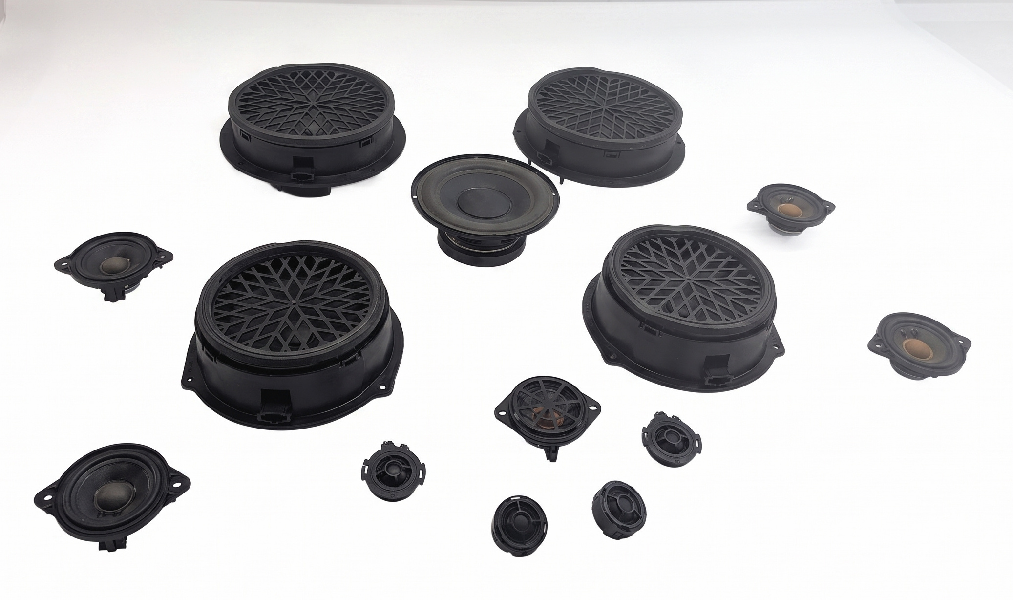 2013 AUDI Q5 (B8 8R) BANG & OLUFSEN B&O PREMIUM AUDIO STEREO SPEAKER SET — exact item pictured