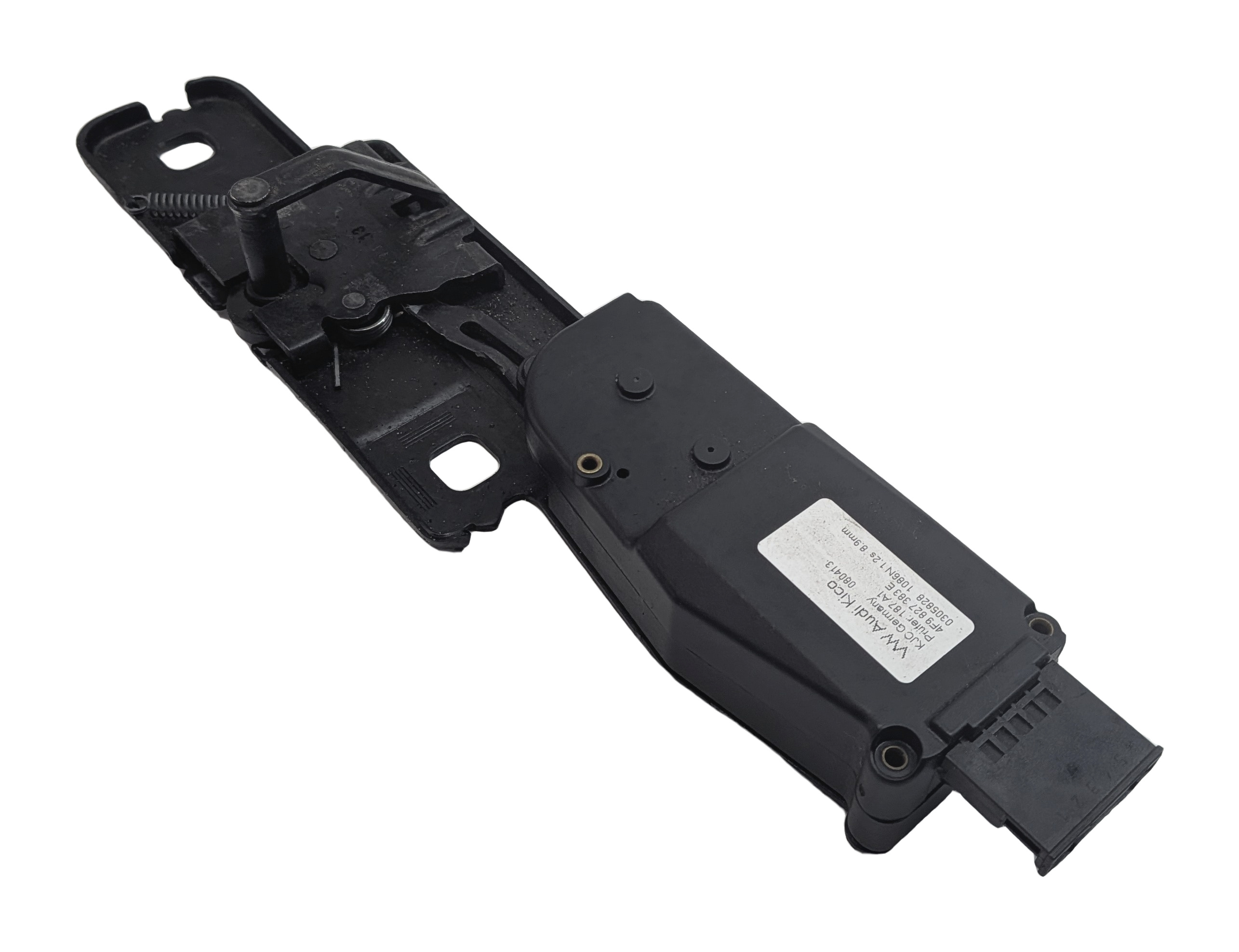 2013 AUDI Q5 (B8 8R) REAR TRUNK LOWER STRIKER LATCH PLATE w/ACTUATOR LOCK MOTOR — exact item pictured