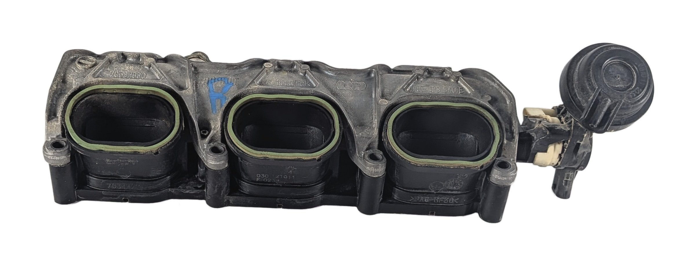 12-17 AUDI A6 A7 Q5 S5 SQ5 (C7 4G8 B8 8T 8R) RIGHT INTAKE MANIFOLD DIFFUSER RAIL — exact item pictured