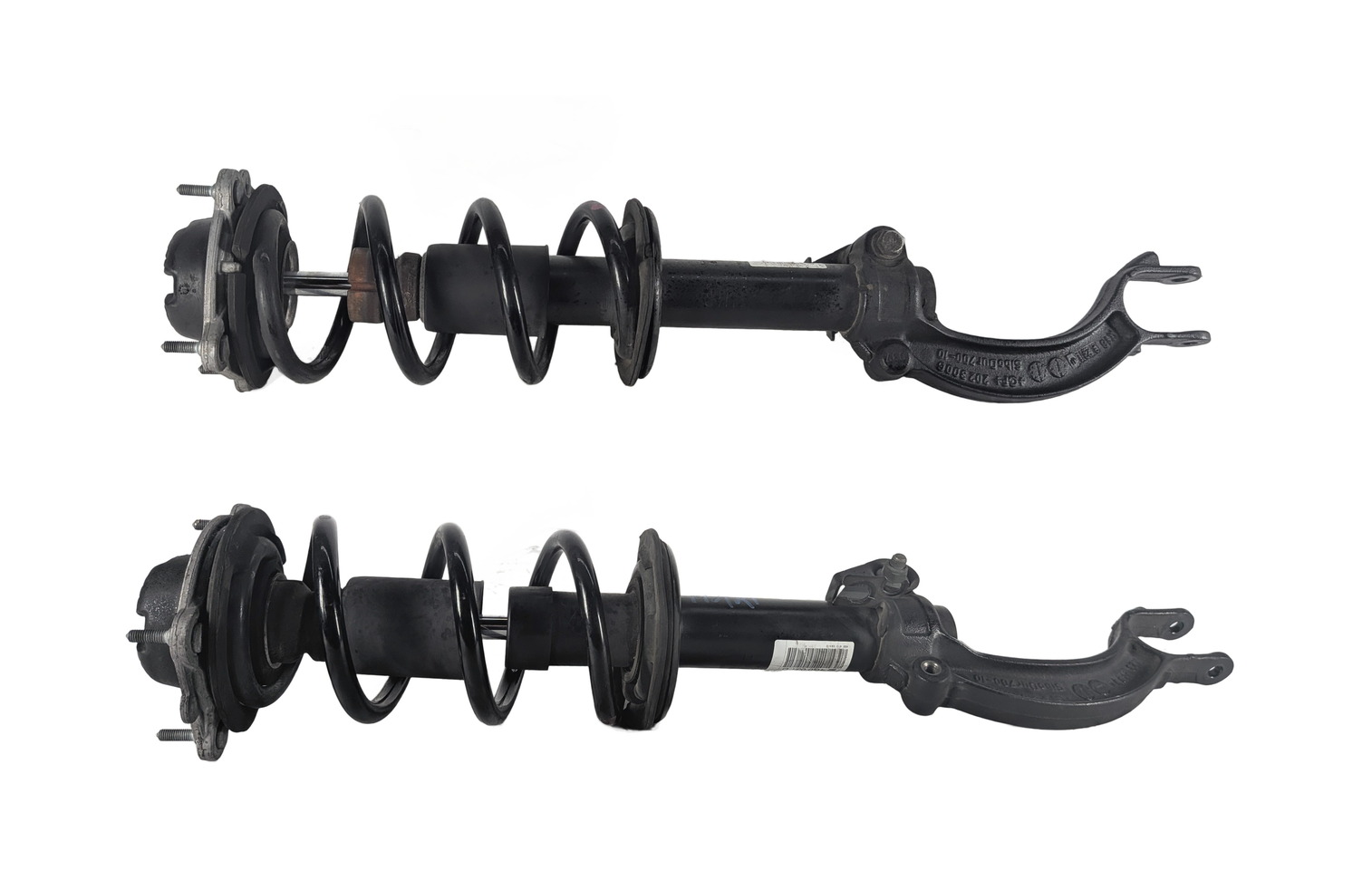 12-18 AUDI A6 A7 (4G) FRONT LEFT & RIGHT SPORT SUSPENSION SHOCK STRUT SET/2  — exact item pictured
