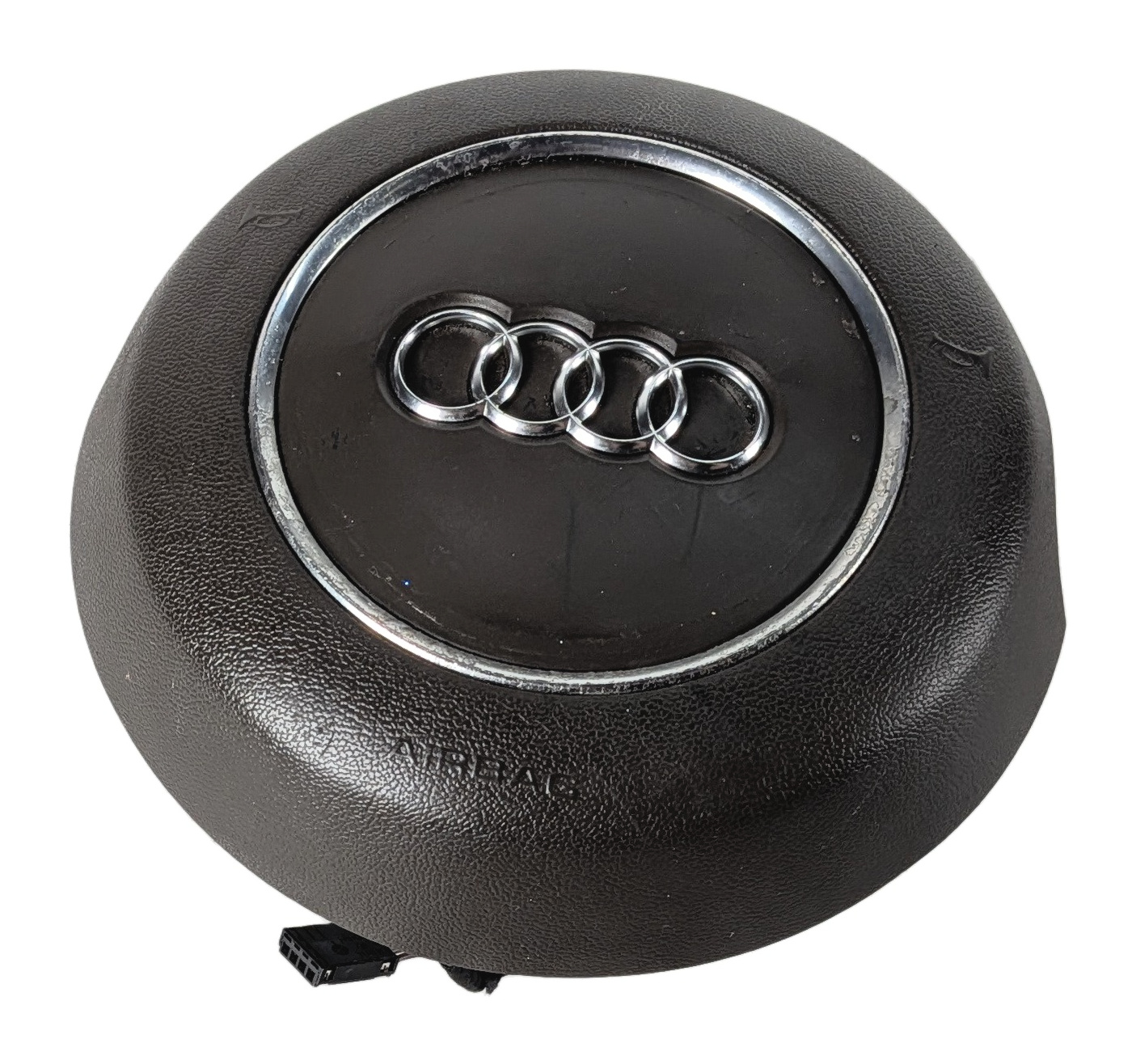 12-18 AUDI A6 A7 S6 S7 (C7 4G8) 3-SPOKE STEERING WHEEL AIRBAG AIR BAG (BLACK) — exact item pictured