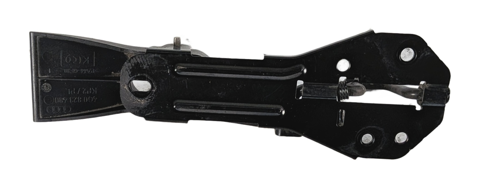 2012 AUDI A6 (C7 4G) FRONT HOOD LID SAFETY LATCH RELEASE LEVER HANDLE — exact item pictured