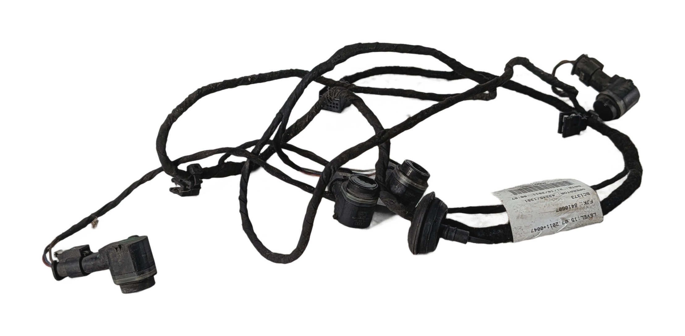 2012 AUDI A6 (C7 4G) REAR BUMPER PARK ASSIST PDC SENSOR WIRE HARNESS — exact item pictured