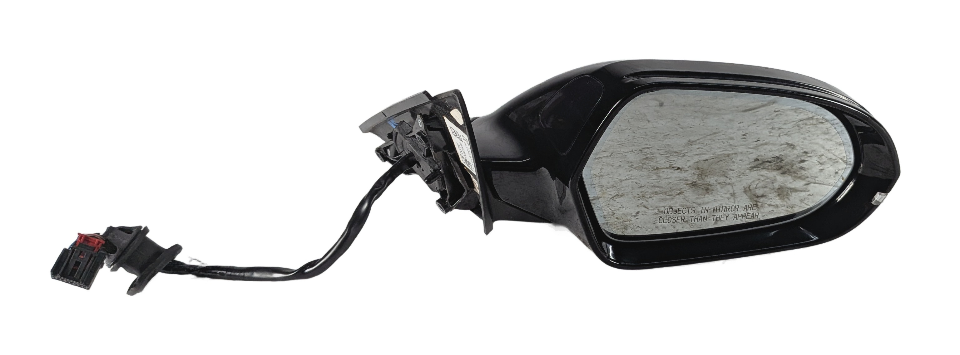 12-13 AUDI A6 (C7 4G) FRONT RIGHT P-FOLD HEAT MEMORY AUTODIM DOOR MIRROR (Black) — exact item pictured