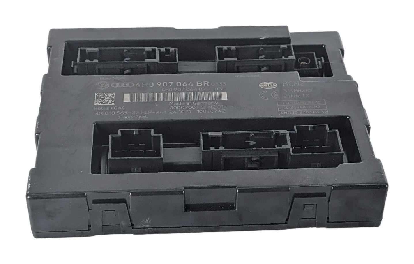 2012 AUDI A6 (C7 4G) COMFORT CONVENIENCE CONTROL MODULE COMPUTER BCM2 — exact item pictured