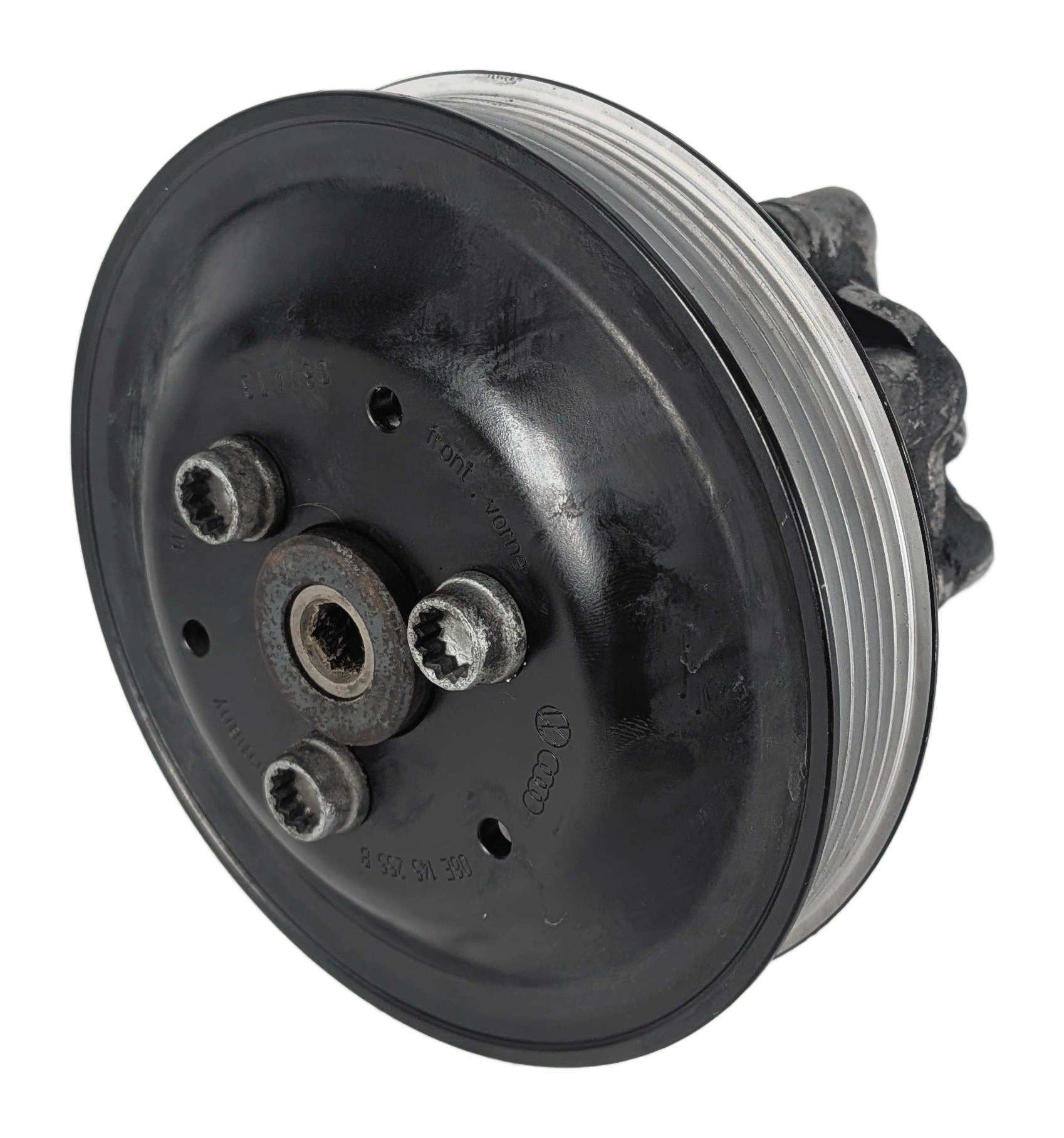 2009-2012 AUDI Q5 (8R) 3.2L V6 FSI ENGINE POWER STEERING PUMP w/ PULLEY — exact item pictured