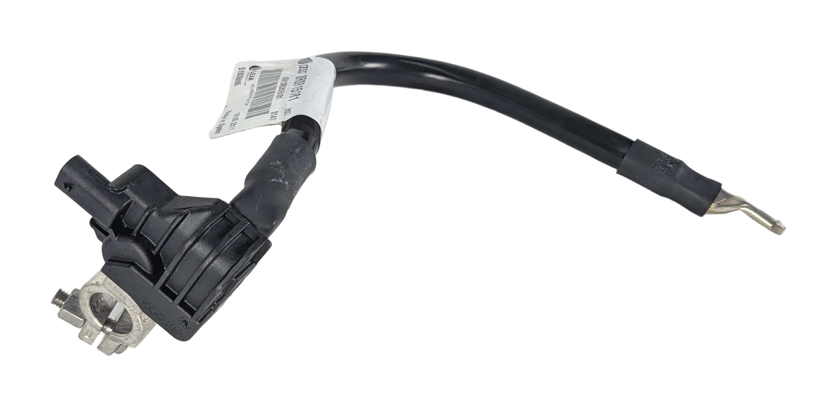 2011 AUDI Q5 (B8 8R) 3.2L NEGATIVE BATTERY MONITOR MODULE TERMINAL CABLE — exact item pictured