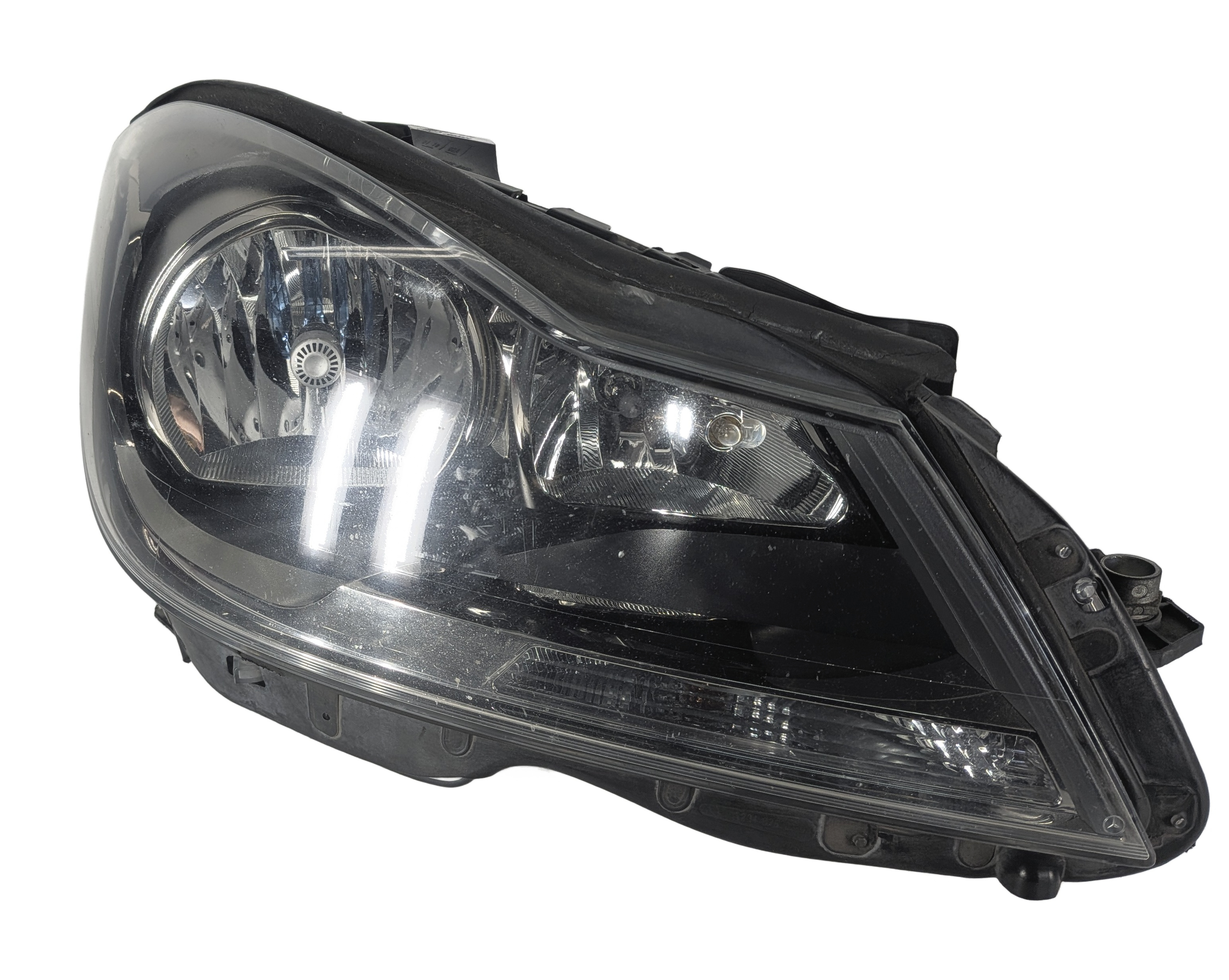 2012-2015 MERCEDES BENZ C250 C300 C350 (W204) RIGHT PASSENGER HALOGEN HEADLIGHT — exact item pictured