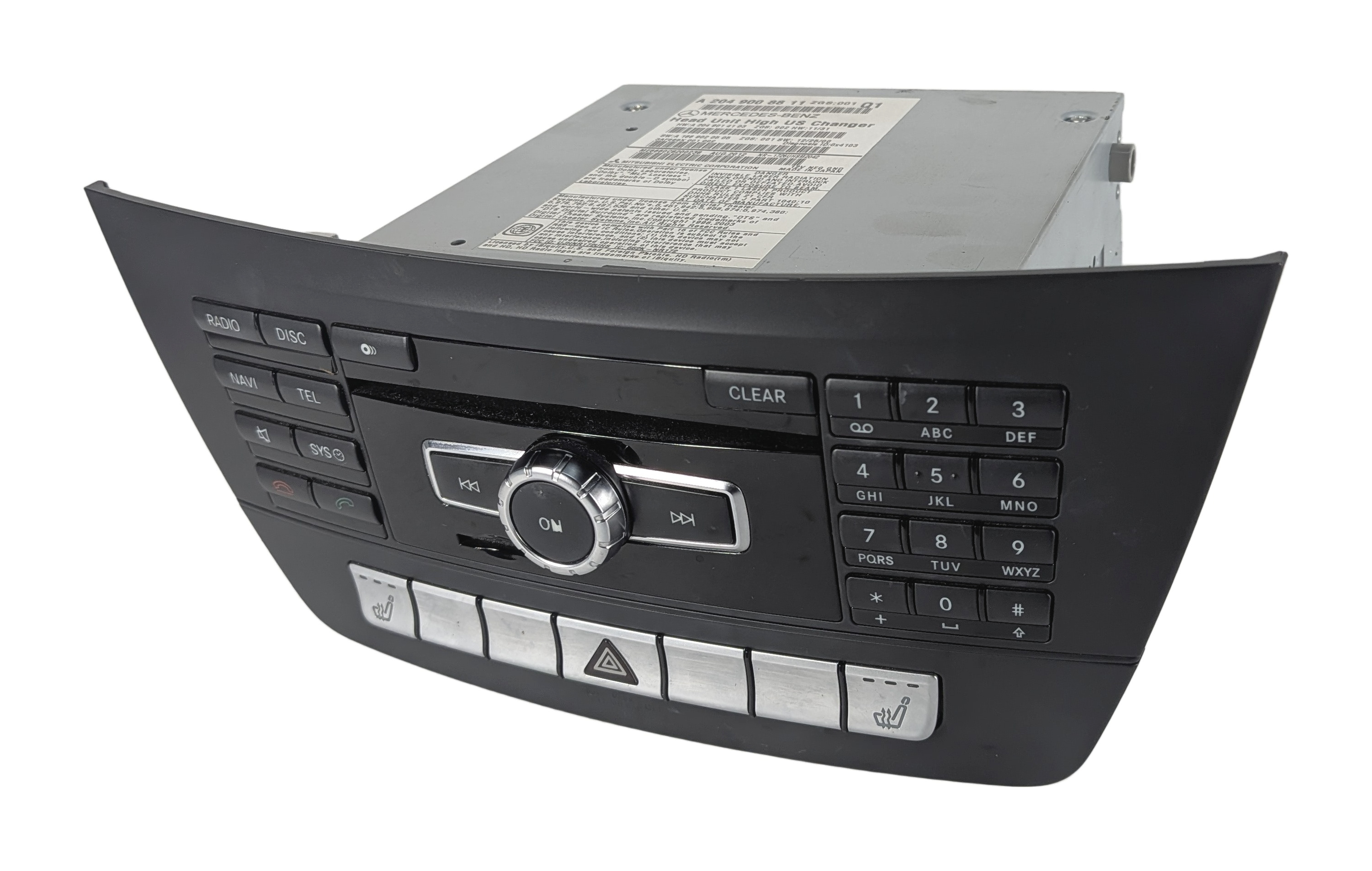 2013 MERCEDES C-CLASS (W204) AM/FM RADIO STEREO NAVIGATION CD RECEIVER HEAD UNIT — exact item pictured