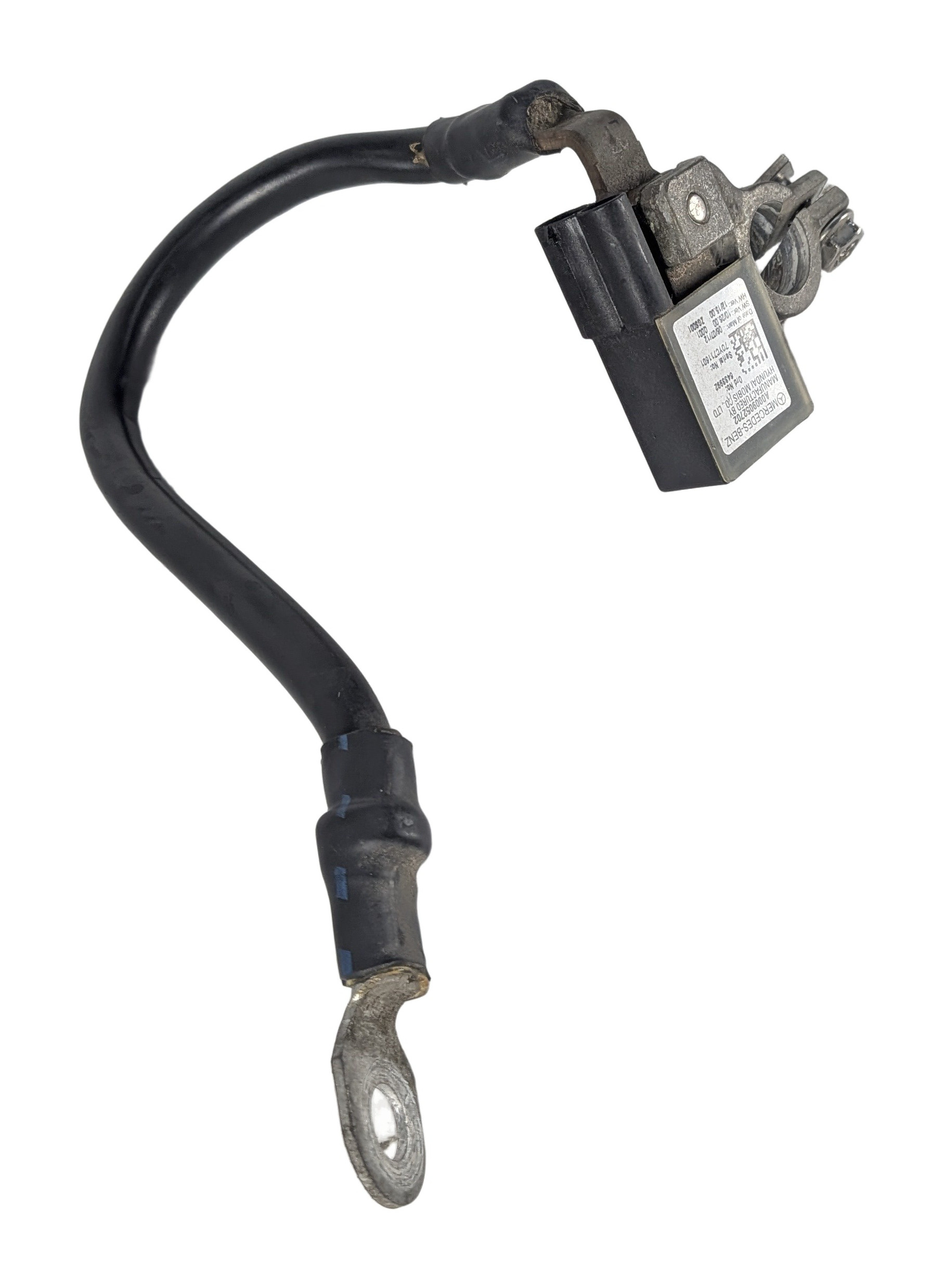 2013 MERCEDES C250 W204 1.8L NEGATIVE GROUND BATTERY CABLE w/IBS SENSOR TERMINAL — exact item pictured
