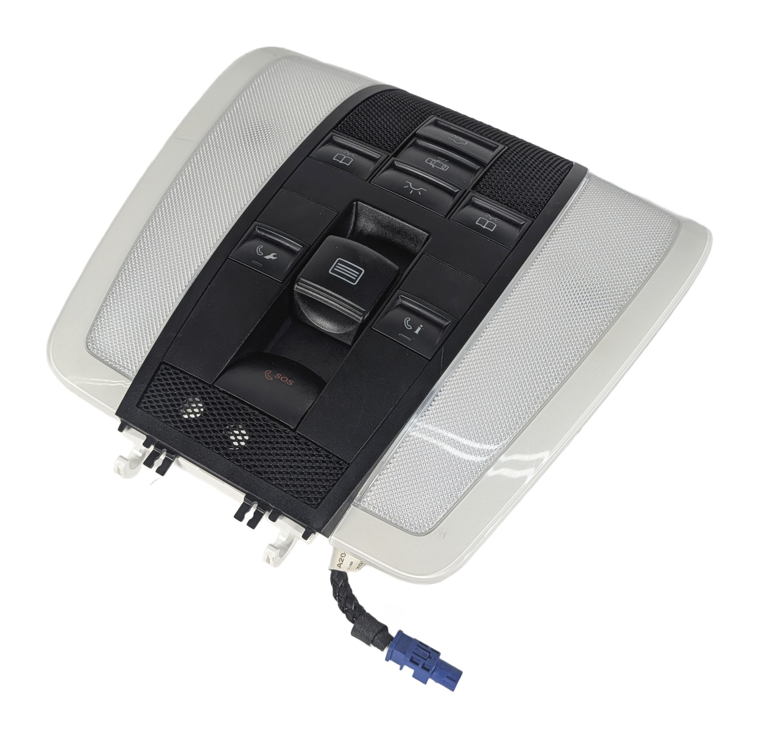 2013 MERCEDES C250 W204 FRONT ROOF DOME COURTESY MAP READING LIGHT LAMP (Black) — exact item pictured