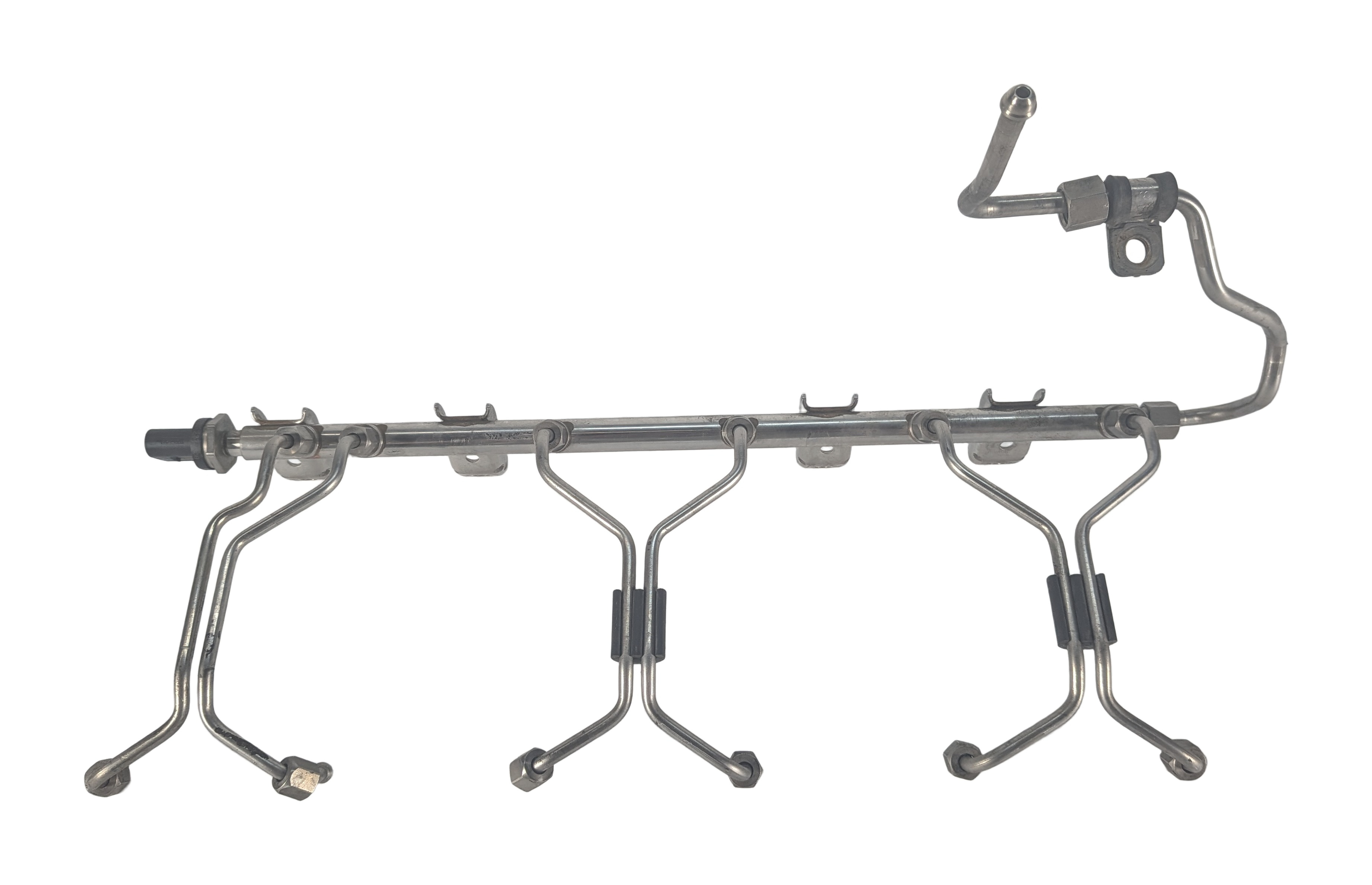 2011 BMW 535i F10 3.0L N55 ENGINE HIGH PRESSURE FUEL RAIL w/ SENSOR — exact item pictured
