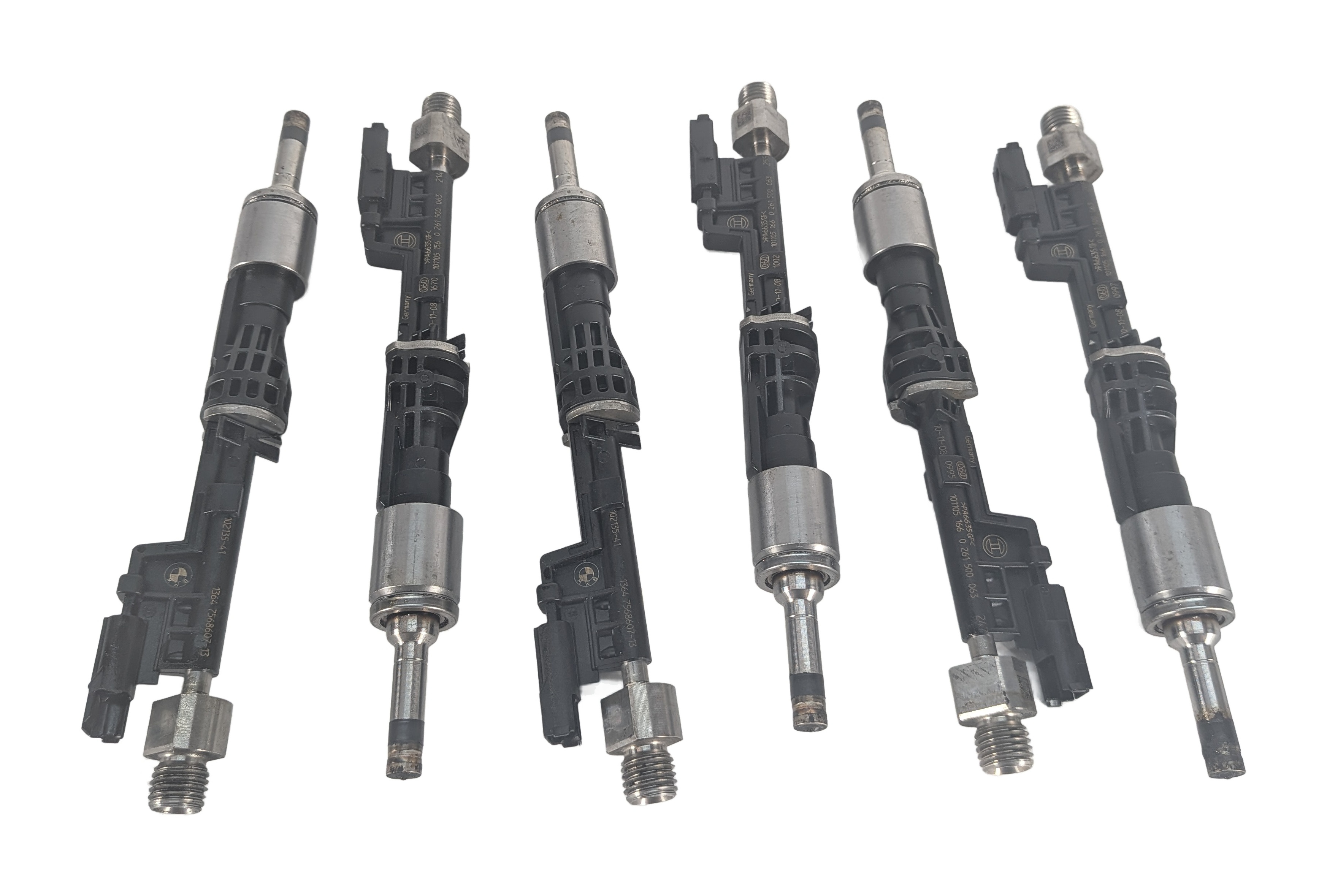 10-11 BMW 335i 535i X3 X5 X6 E87 F10 E70 E71 3.0L N55 TURBO FUEL INJECTOR SET/6 — exact item pictured