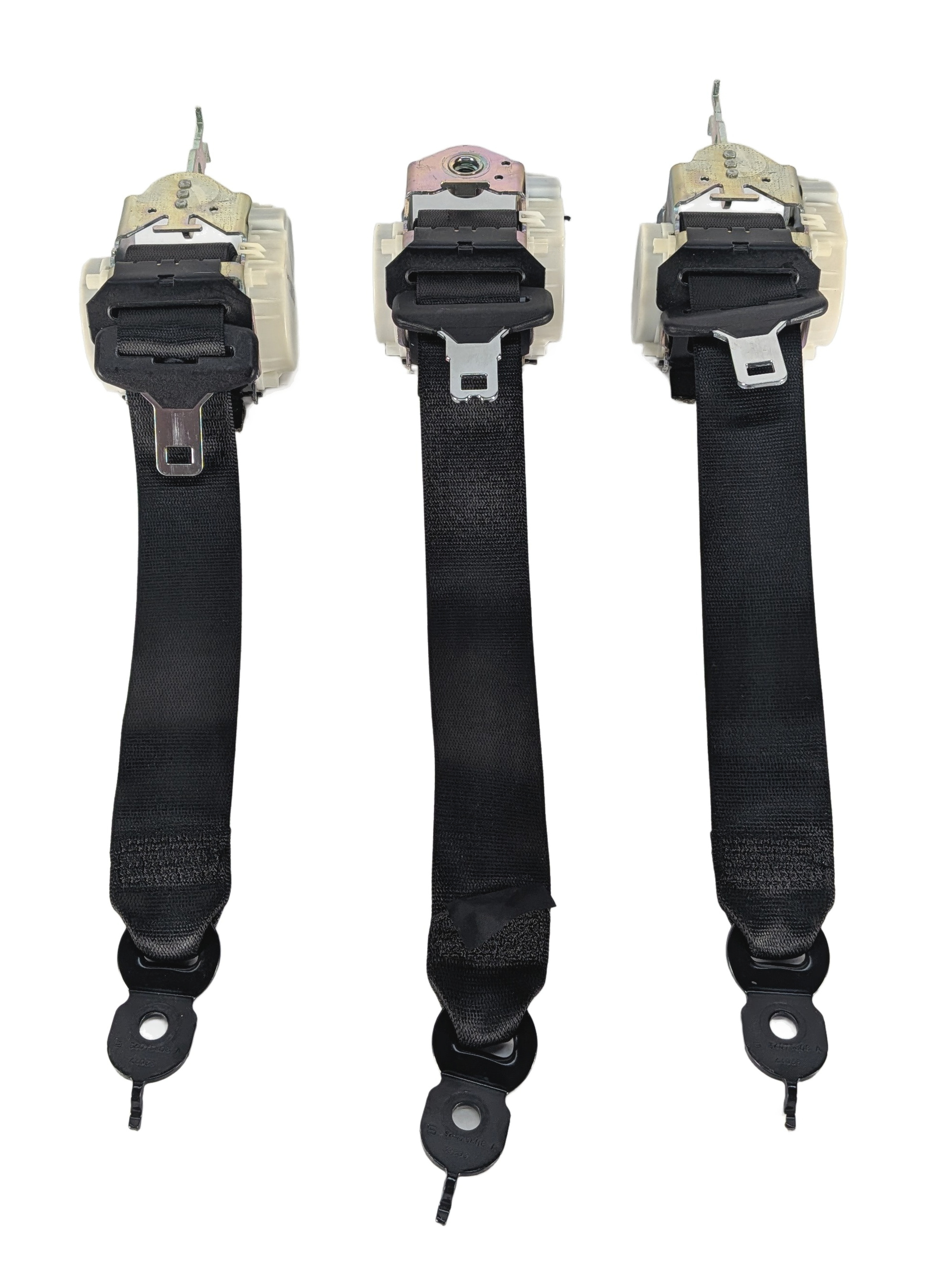 2011 BMW 535i (F10) REAR SEATBELT RETRACTOR SET/3 (Black) — exact item pictured