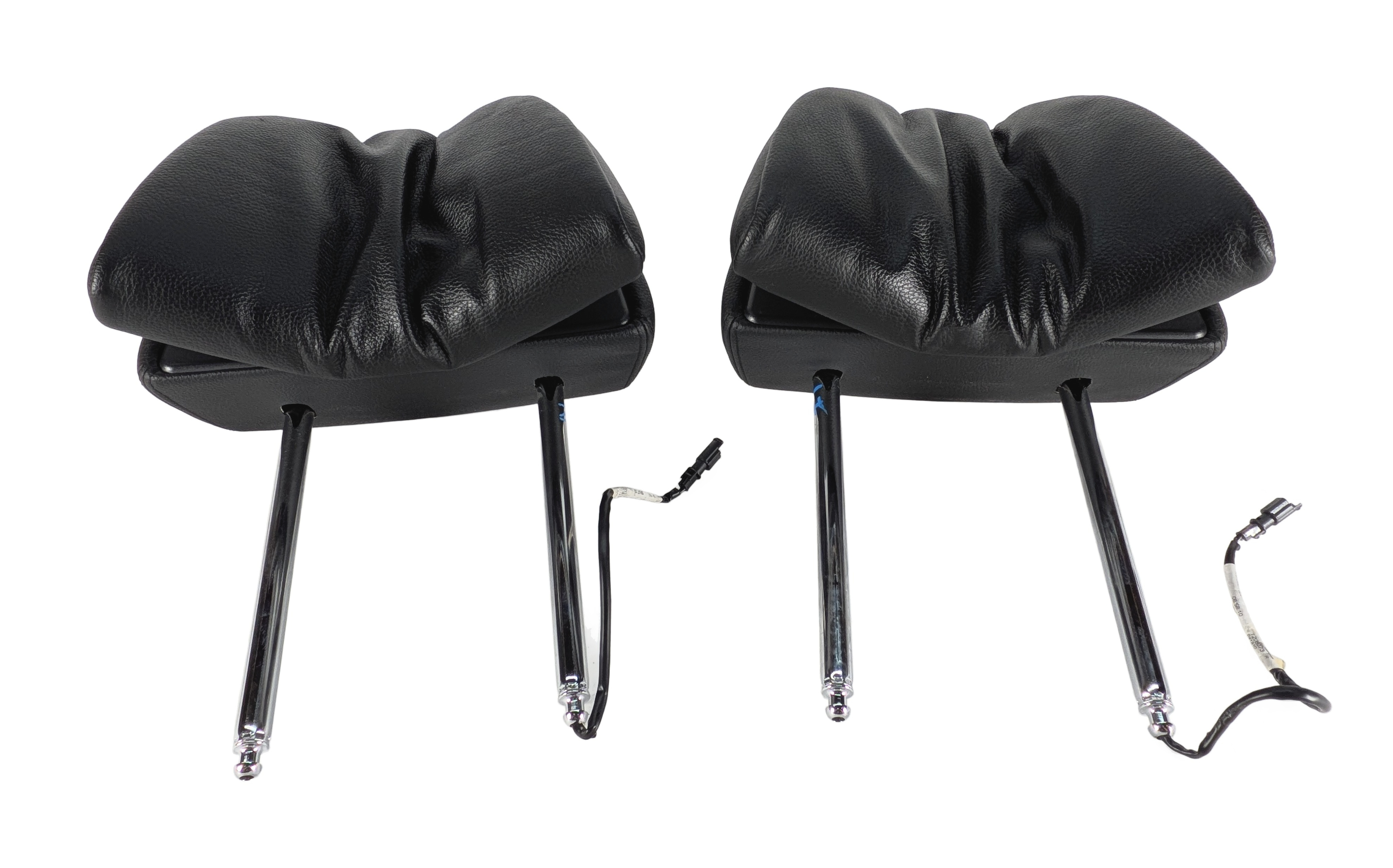 2011 BMW 535Xi F10 FRONT LEFT RIGHT ACTIVE SEAT HEAD REST HEADREST SET/2(Black) — exact item pictured