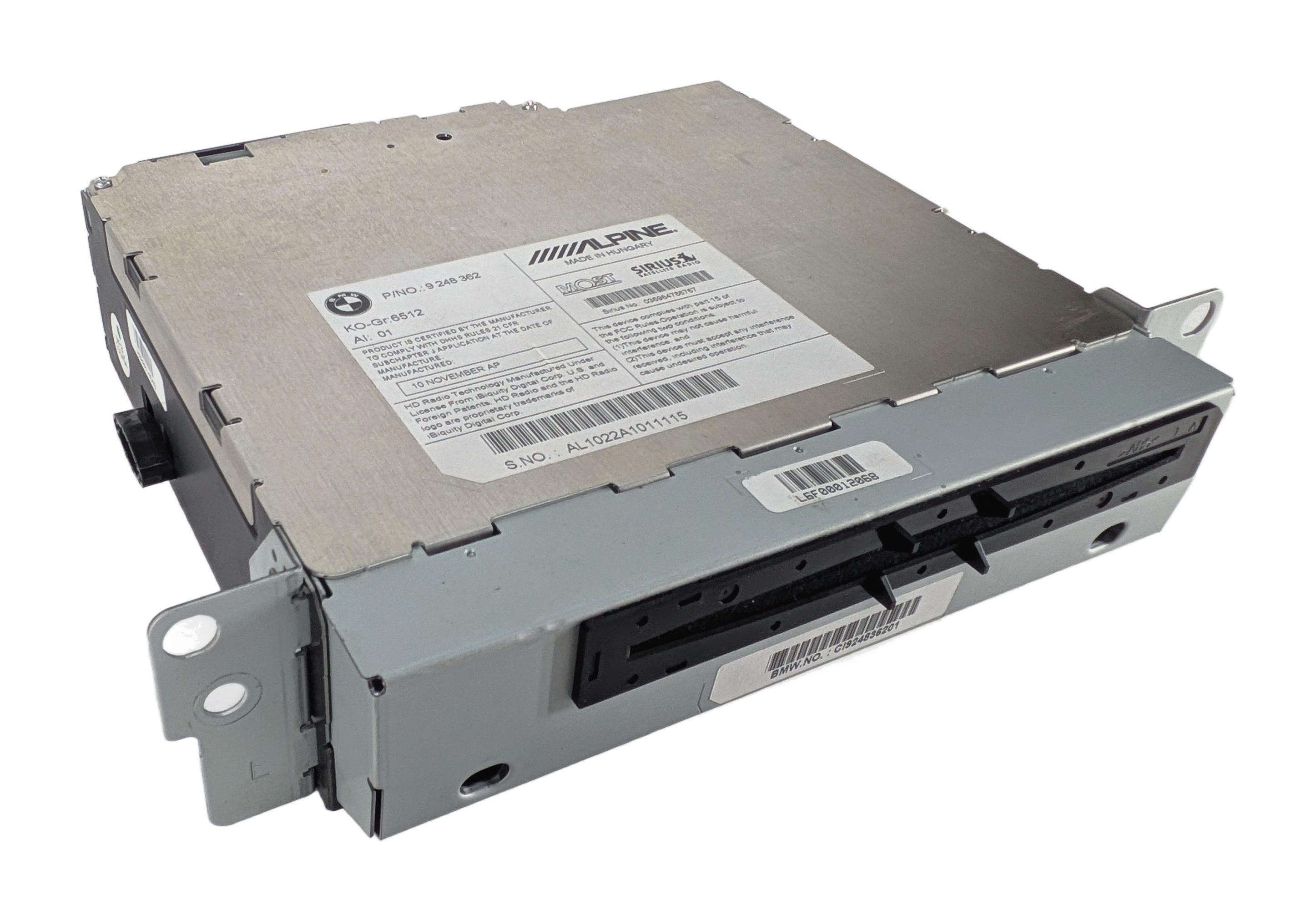 11-12 BMW 528i 535i 550i 640i 650i M6 F10 F12 AM FM RADIO CD RECEIVER HEAD UNIT — exact item pictured
