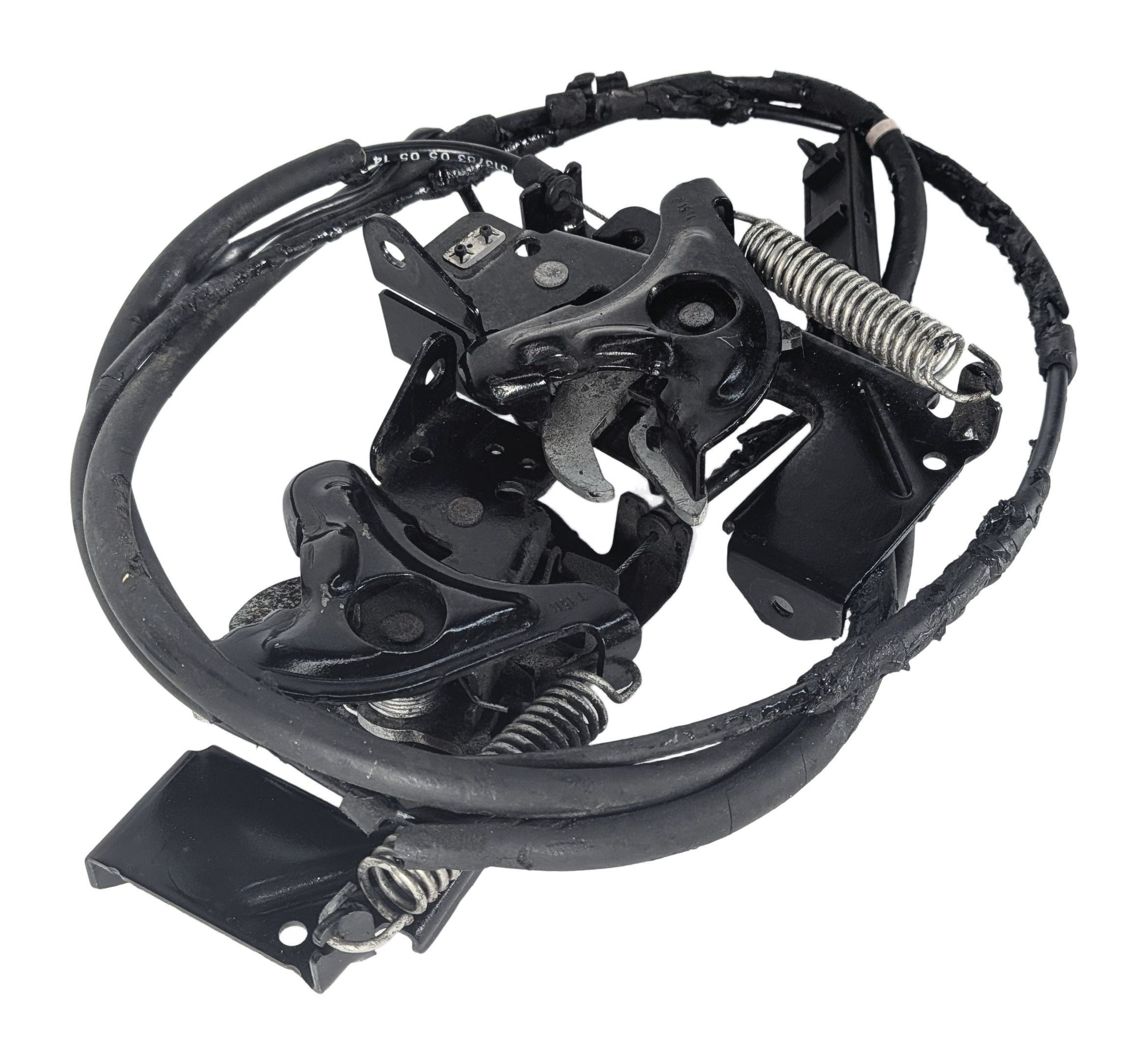 2014 BMW 328D WAGON (F31) FRONT HOOD LID LOCK LATCH CABLE SET/2 — exact item pictured