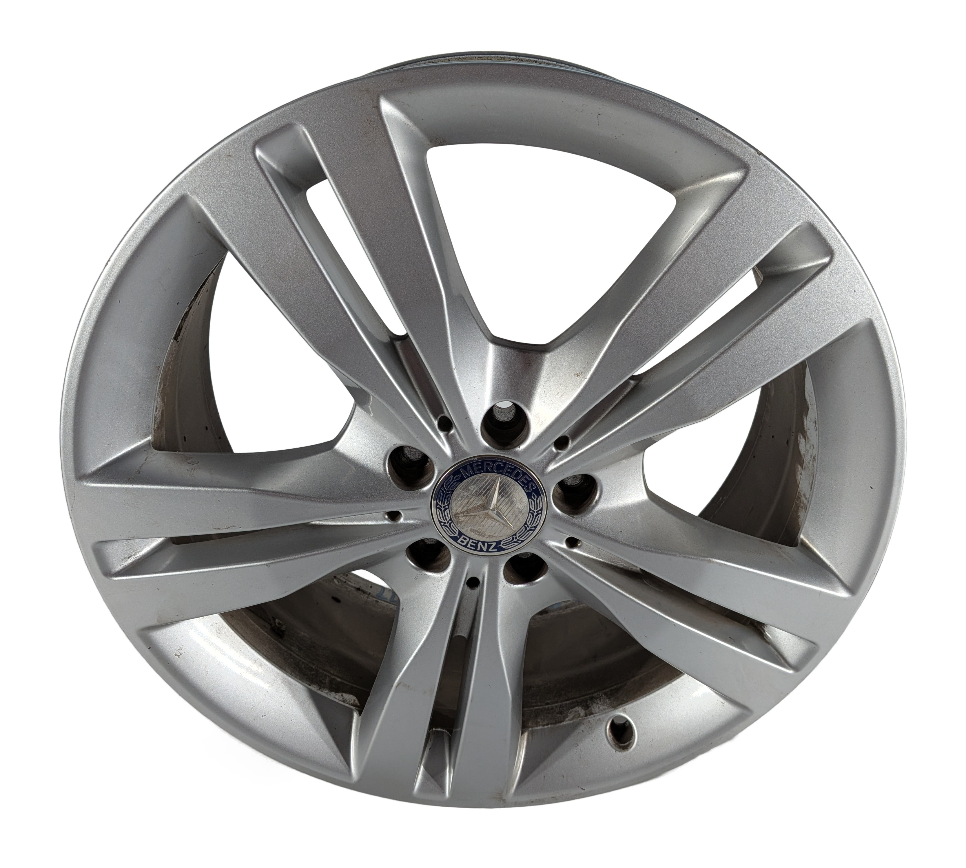 2012-2014 MERCEDES ML350 (W166) 19x8 5 DOUBLE SPOKE ALUMINUM ALLOY WHEEL RIM — exact item pictured