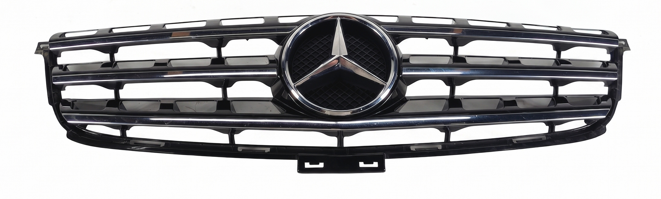 2012-2015 MERCEDES ML250 ML350 ML400 ML550 (W166) FRONT UPPER CENTER GRILLE TRIM — exact item pictured