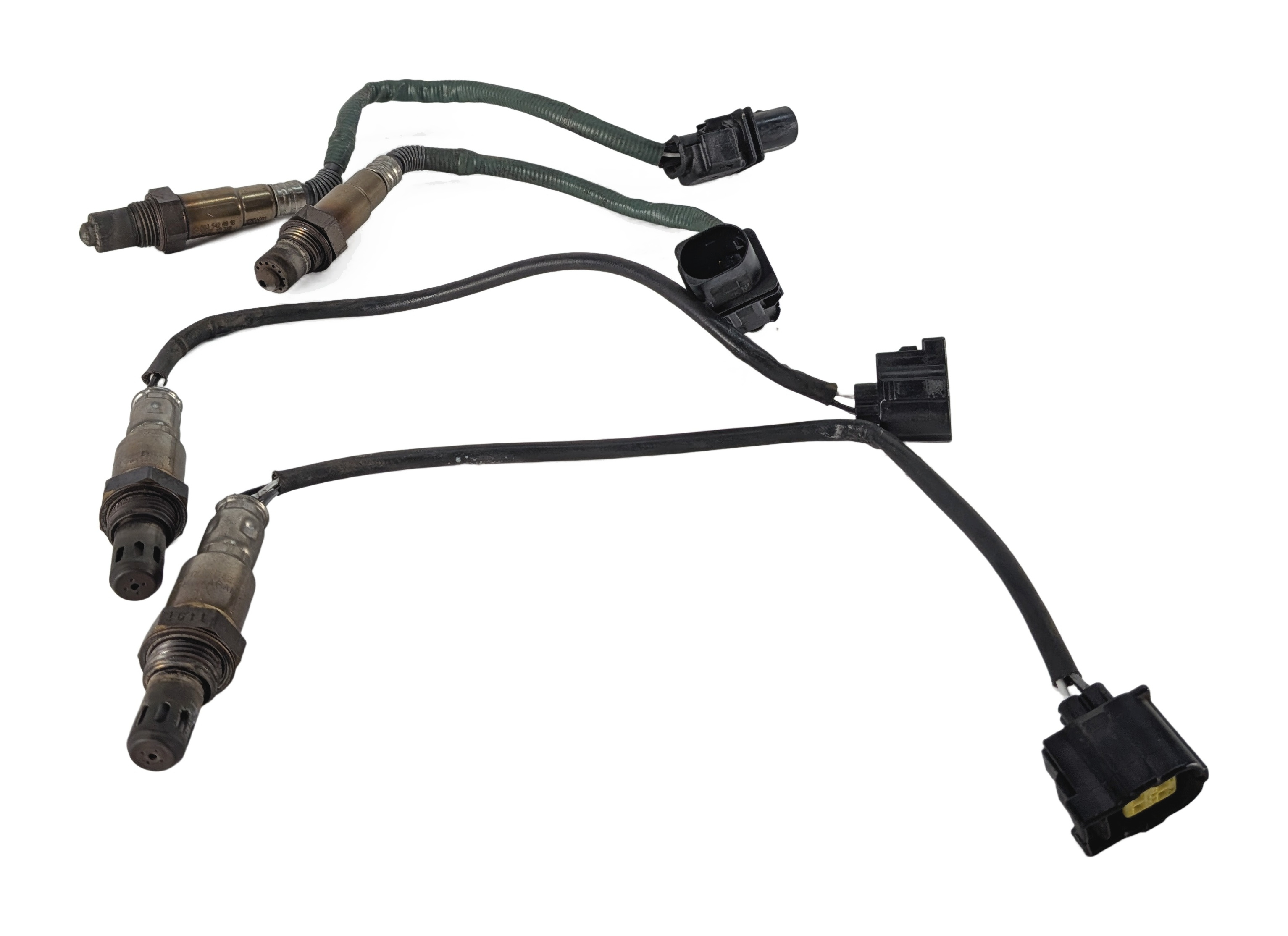 2012 MERCEDES ML350 W166 3.5L M276 ENGINE OXYGEN O2 LAMBDA SENSOR SET/4 — exact item pictured