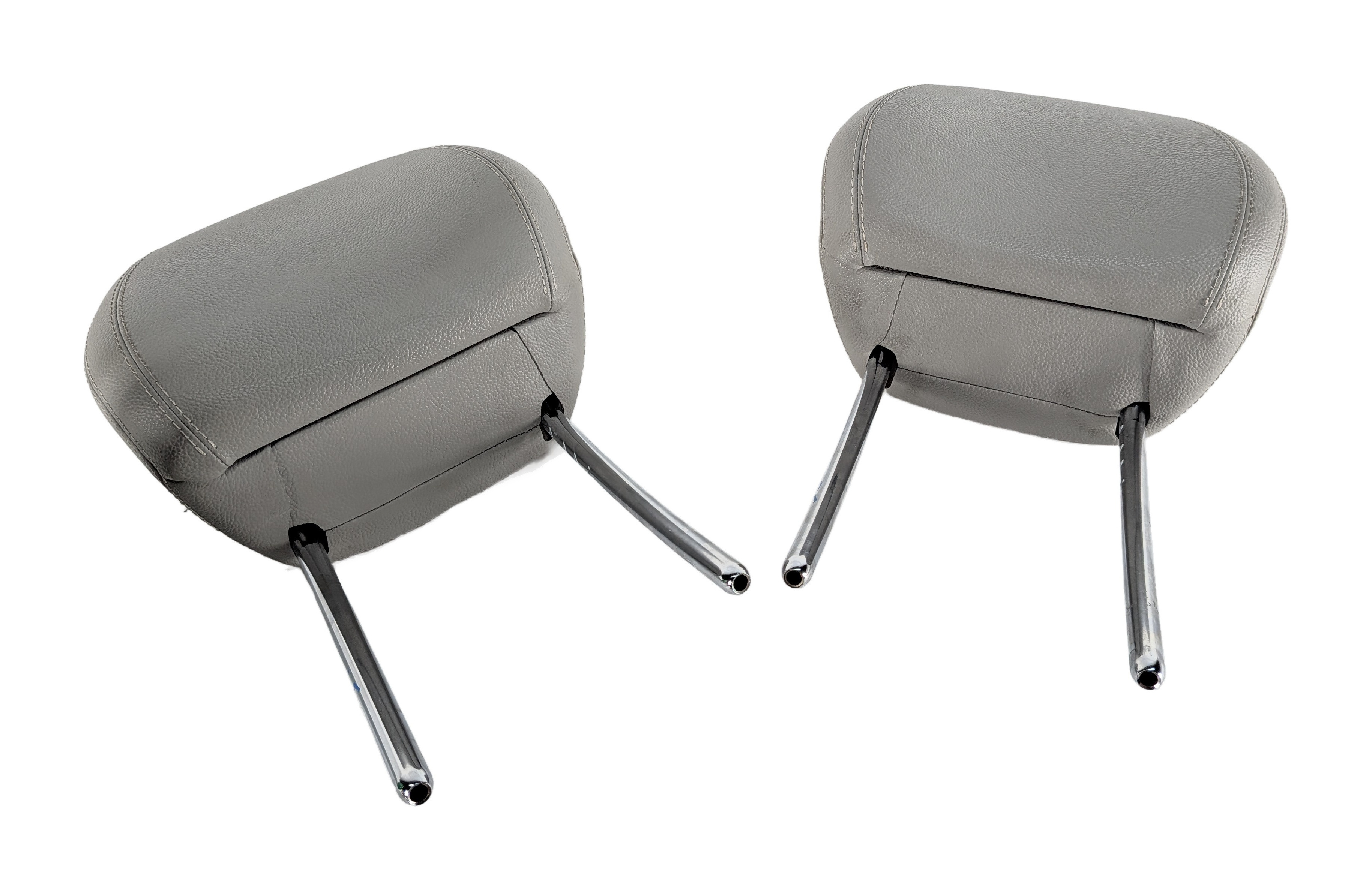 12-13 MERCEDES GL ML CLASS W166 X166 FRONT SEAT HEADREST SET/2 (Gray) — exact item pictured