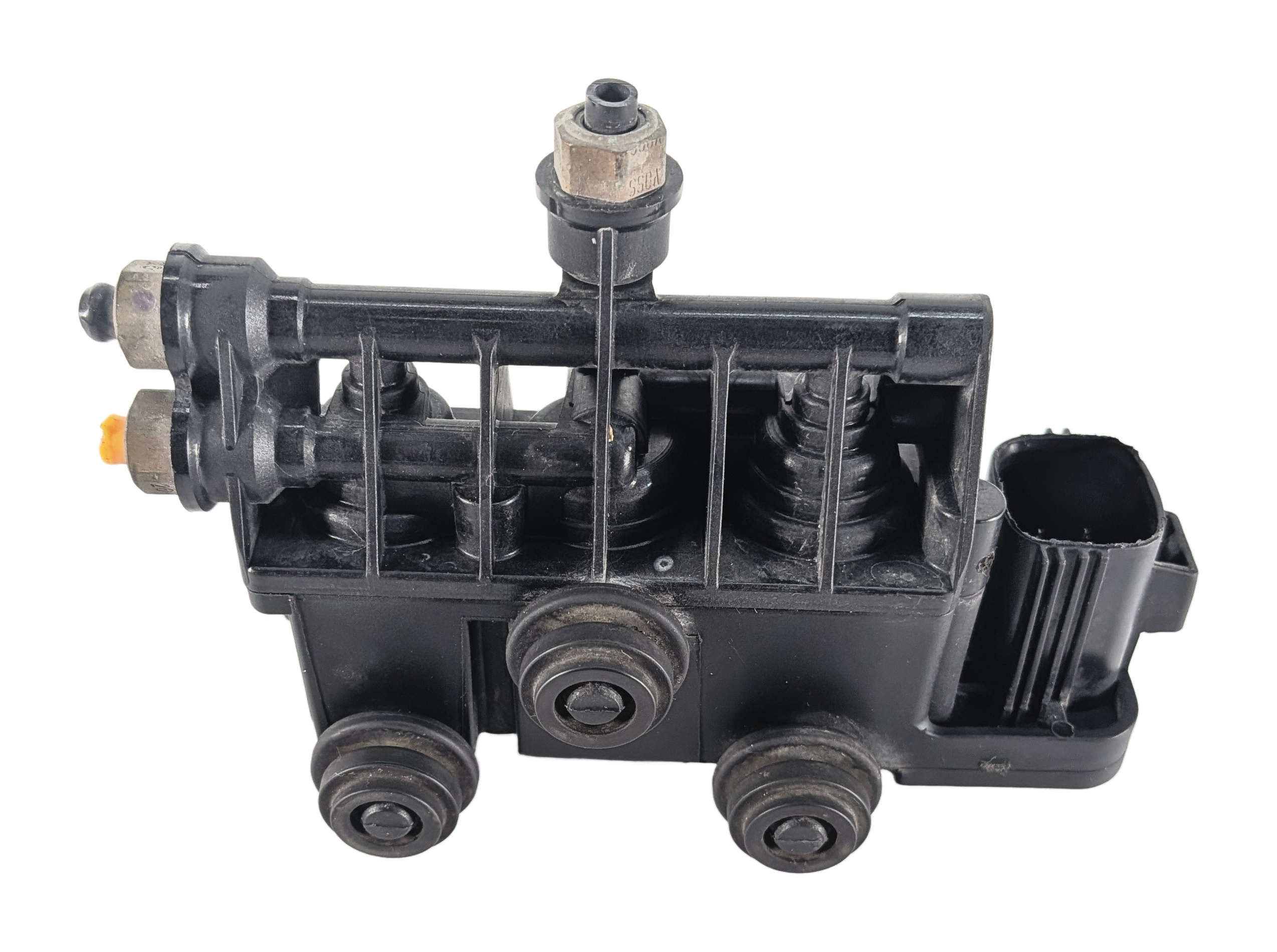 2011 RANGE ROVER SPORT L320 FRONT AIR SUSPENSION VALVE BLOCK SOLENOID MANIFOLD — exact item pictured