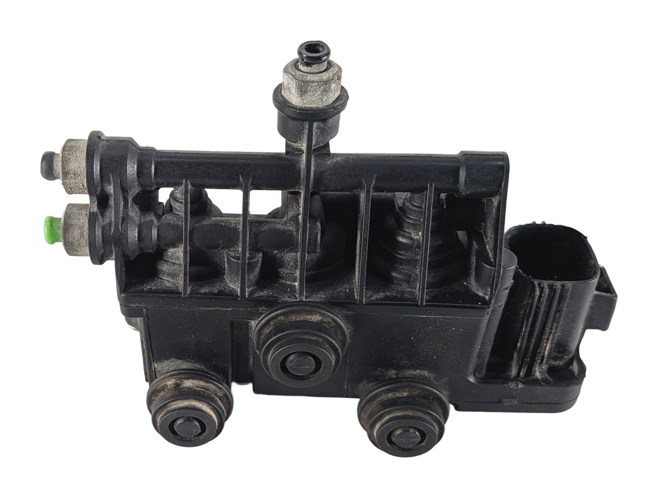 2011 RANGE ROVER SPORT L320 REAR AIR SUSPENSION VALVE BLOCK SOLENOID MANIFOLD — exact item pictured