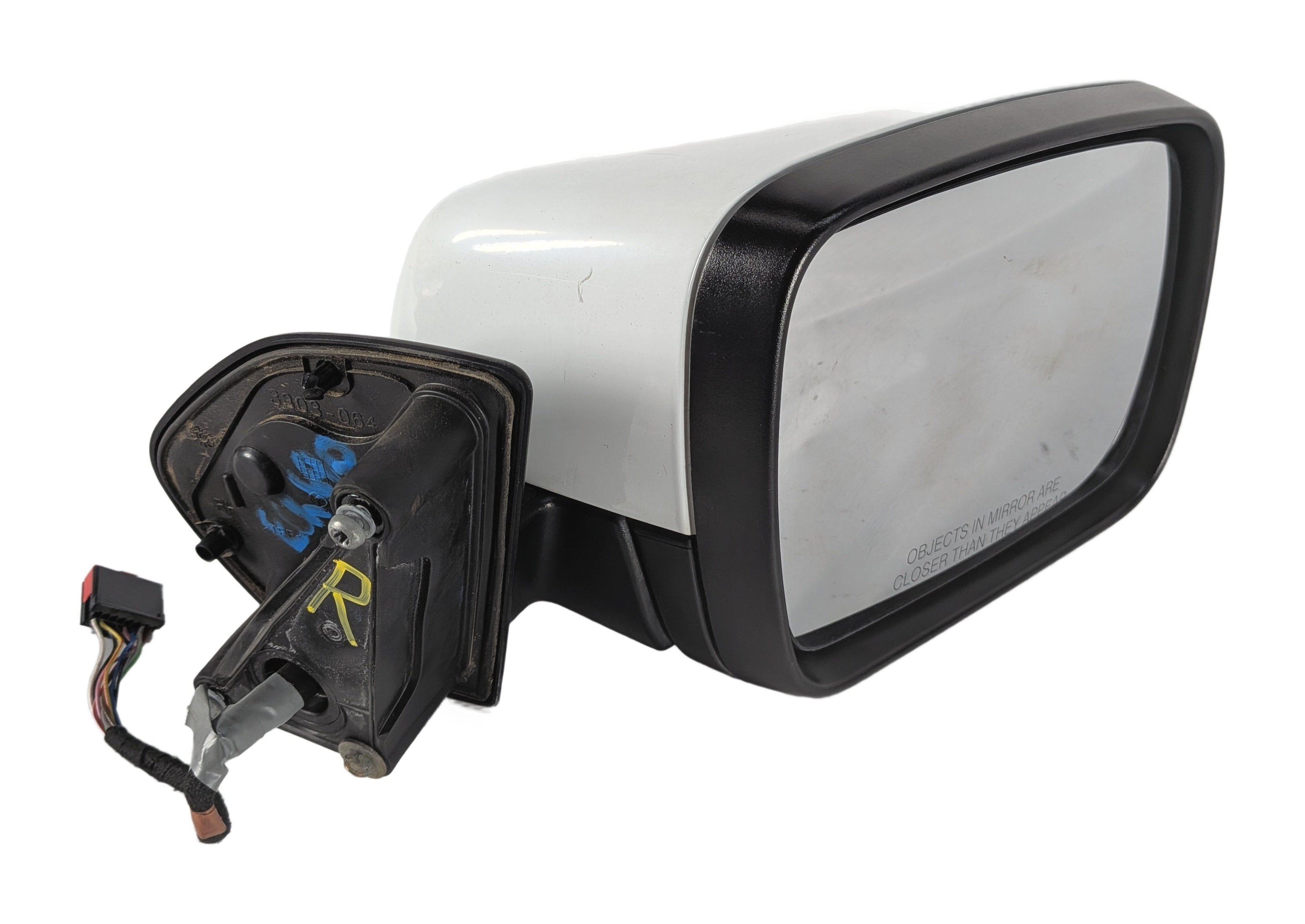 10-13 LR4 RANGE ROVER SPORT (L320) RIGHT P-FOLD HEAT MEM DOOR MIRROR (White) — exact item pictured