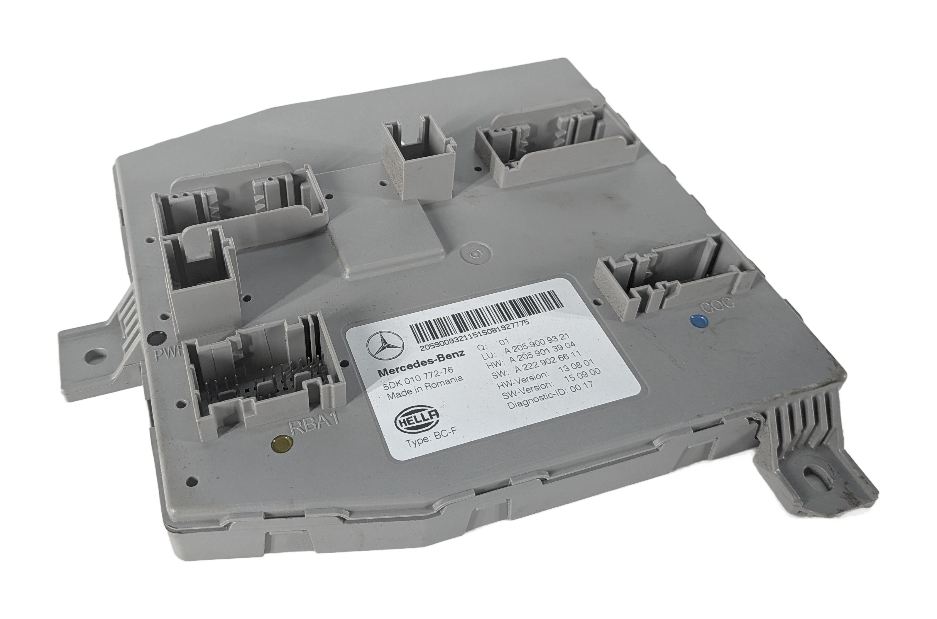 16 MERCEDES C300 GLC300 C63 AMG (W205 X253) FRONT SAM FUSE RELAY CONTROL MODULE  — exact item pictured