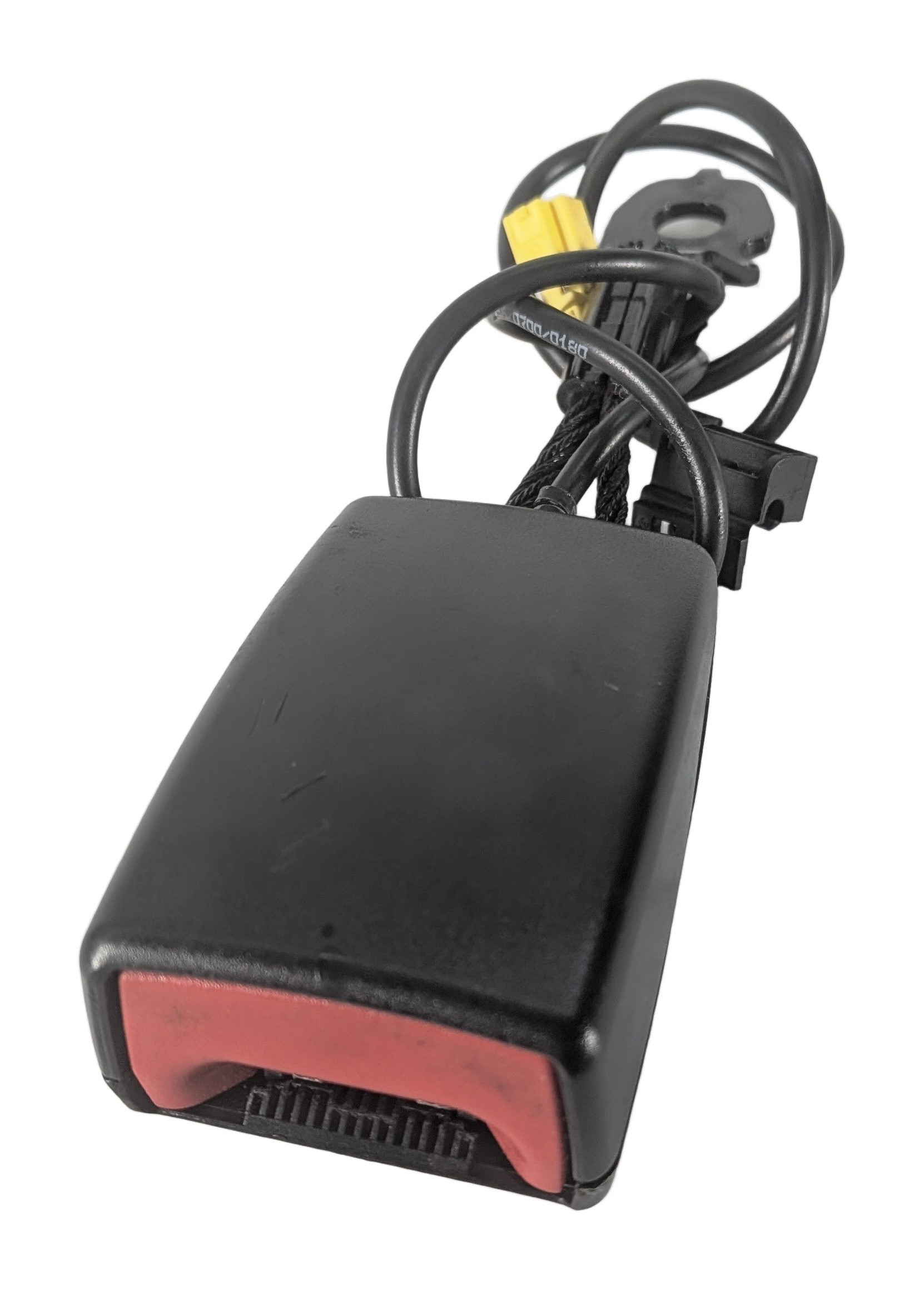 2015-2021 MERCEDES C GLC (W205 X253) FRONT LEFT DRIVER SEATBELT RECEIVER (BLACK) — exact item pictured