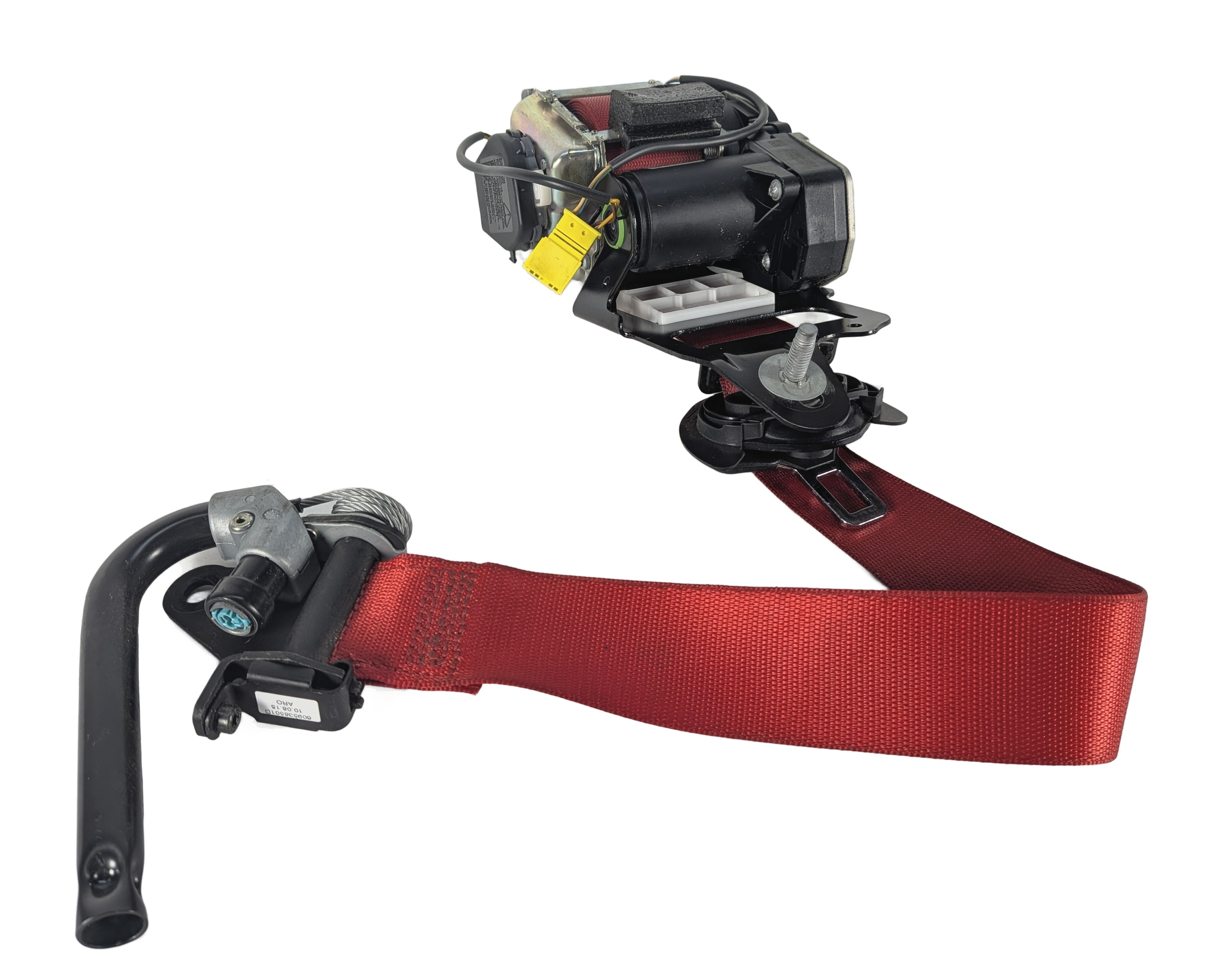 15-19 MERCEDES C GLC CLASS (W205 X253) RIGHT FRONT SEATBELT RETRACTOR (Red) — exact item pictured
