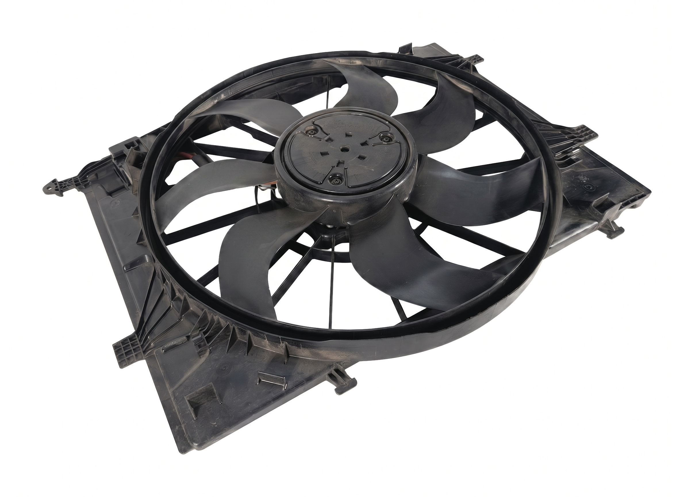16-23 MERCEDES C43 C450 W205 RADIATOR COOLING FAN MOTOR ASSEMBLY — exact item pictured
