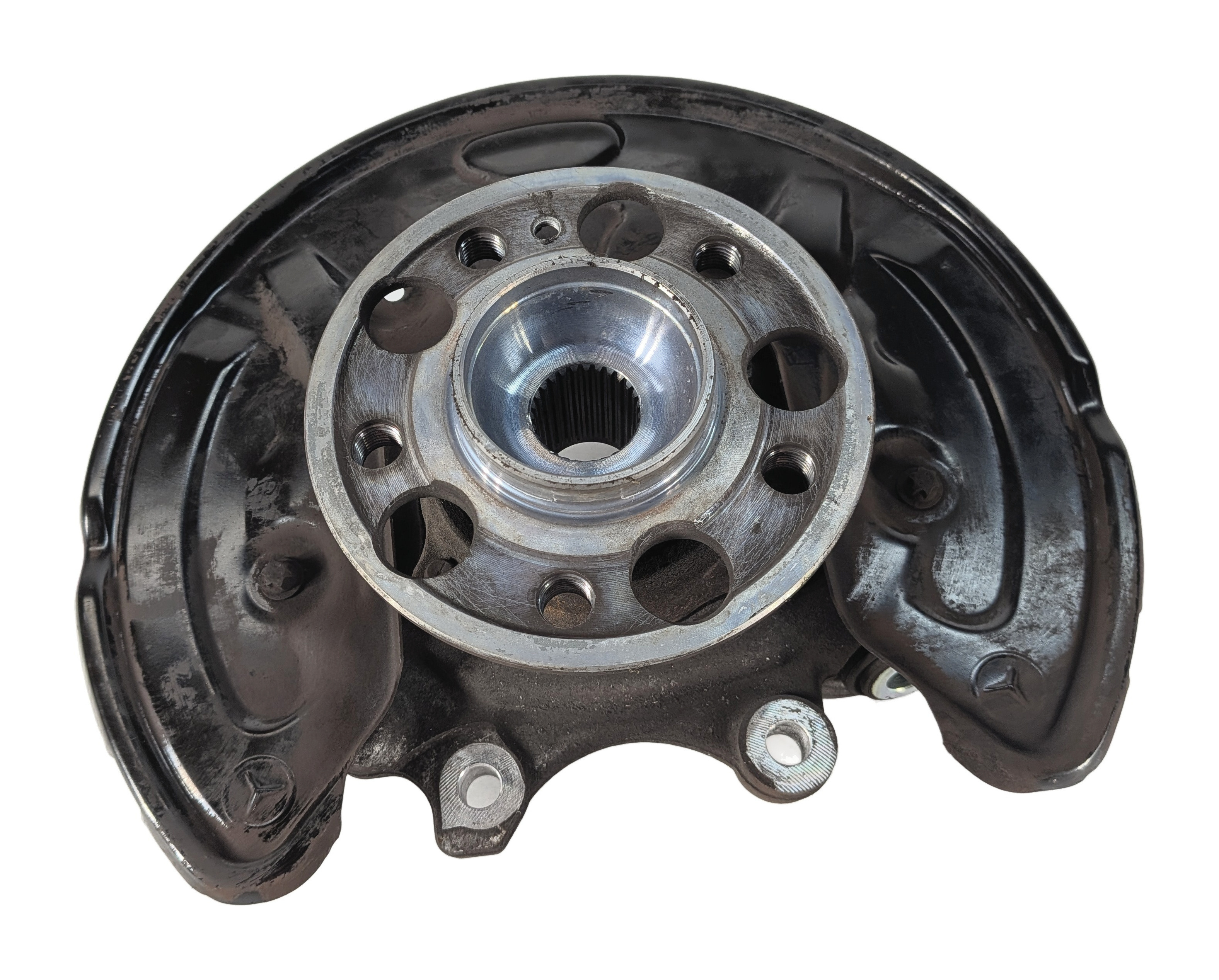 16-23 MERCEDES C43 C450 W205 REAR LEFT KNUCKLE STUB AXLE w/BEARING — exact item pictured