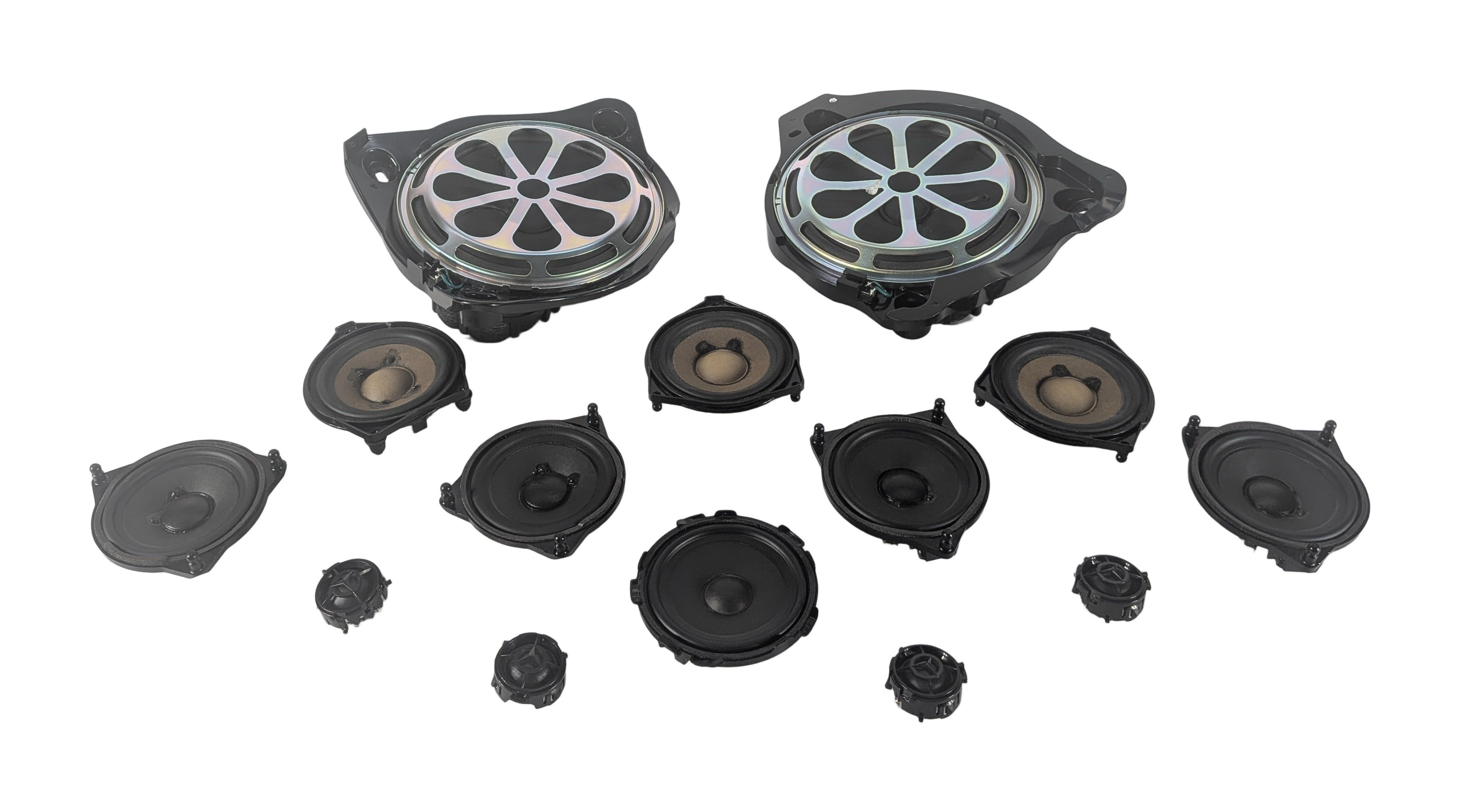 2016 MERCEDES C450 W205 BURMESTER AUDIO SPEAKER SOUND SYSTEM SET/14 — exact item pictured