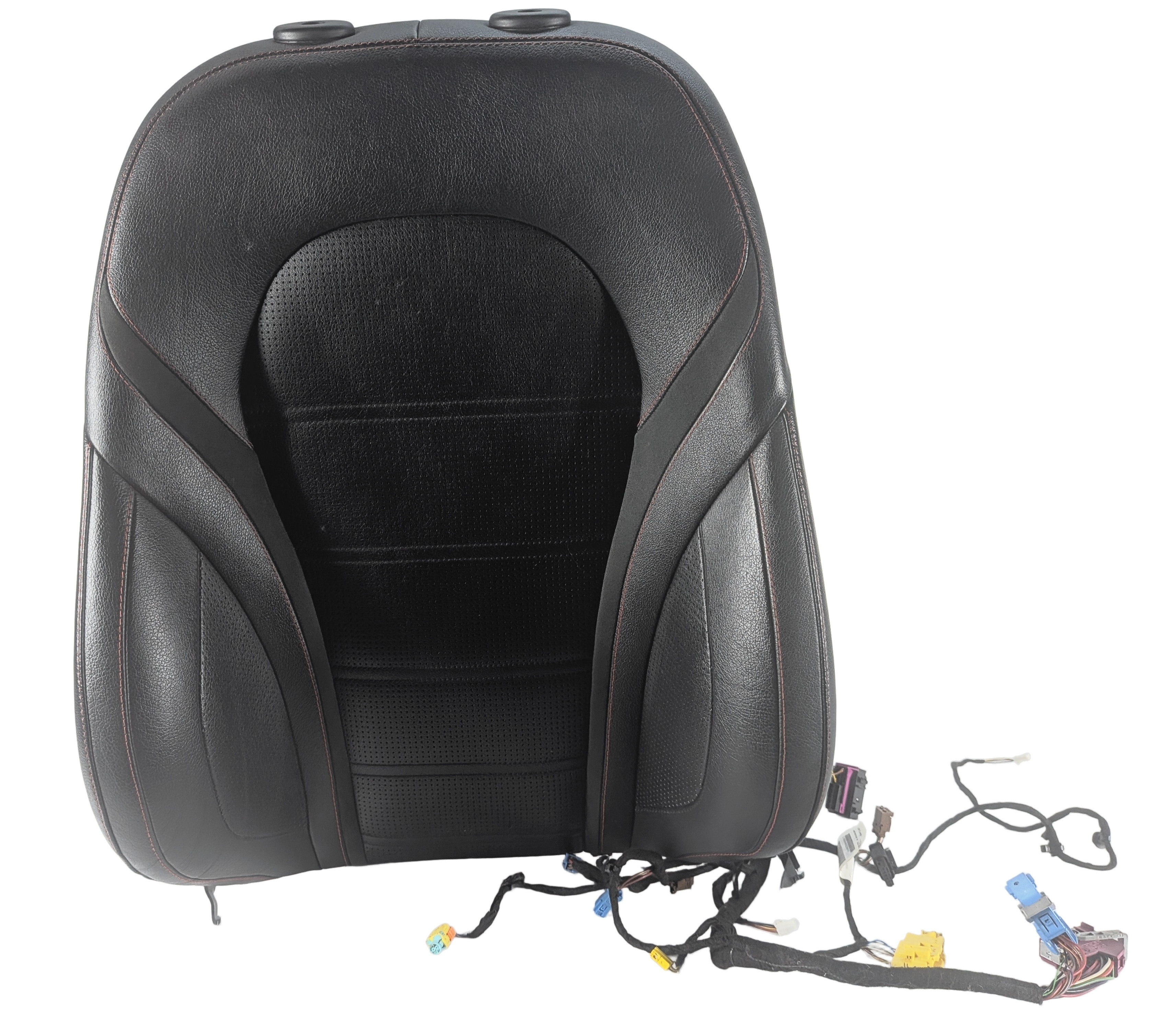 2016 MERCEDES C450 W205 FRONT LEFT DRIVER UPPER HEATED SEAT BACK CUSHION (Black) — exact item pictured