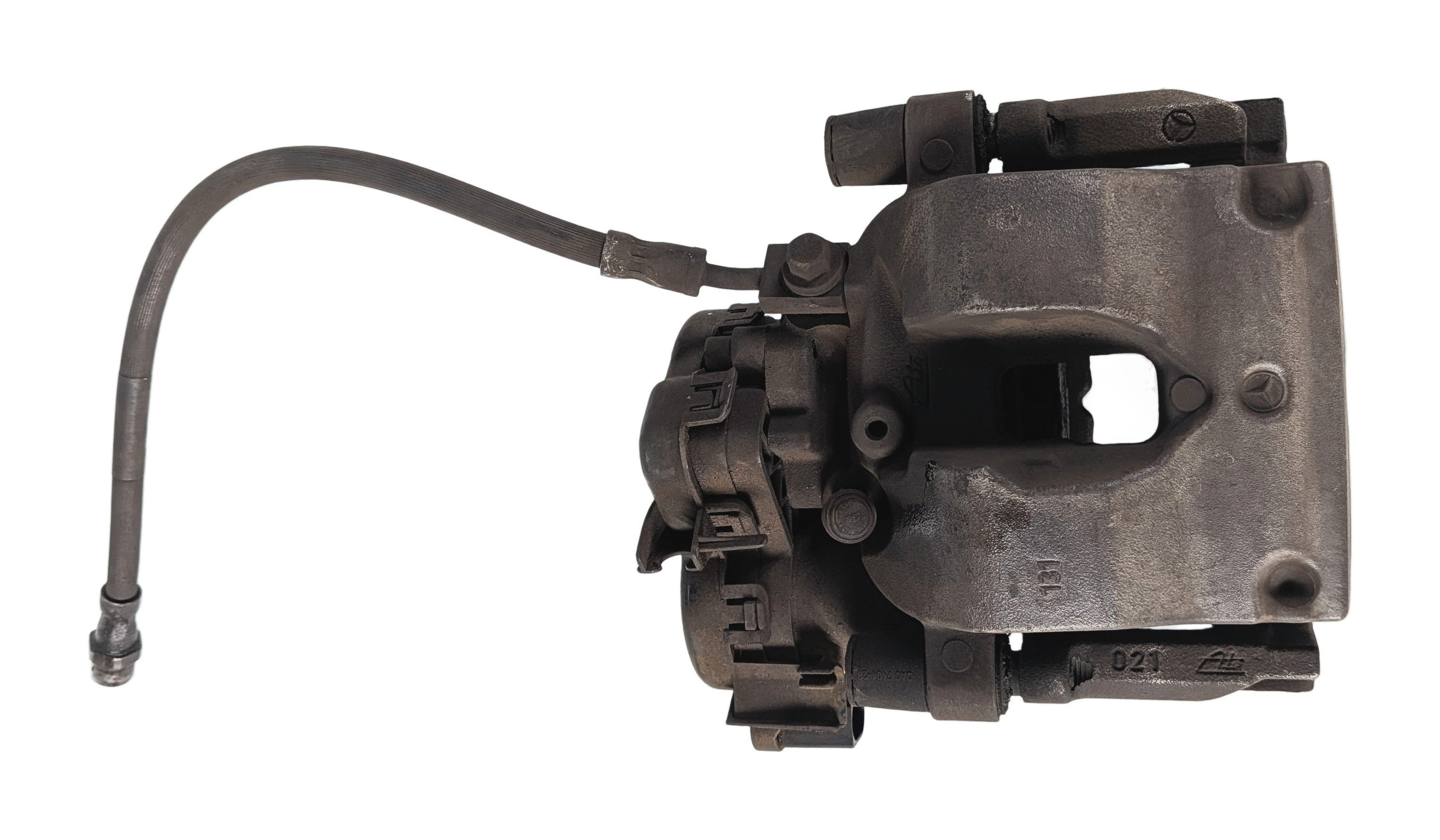 15-21 MERCEDES C-CLASS (W205) REAR LEFT BRAKE CALIPER w/ PARKING BRAKE ACTUATOR — exact item pictured