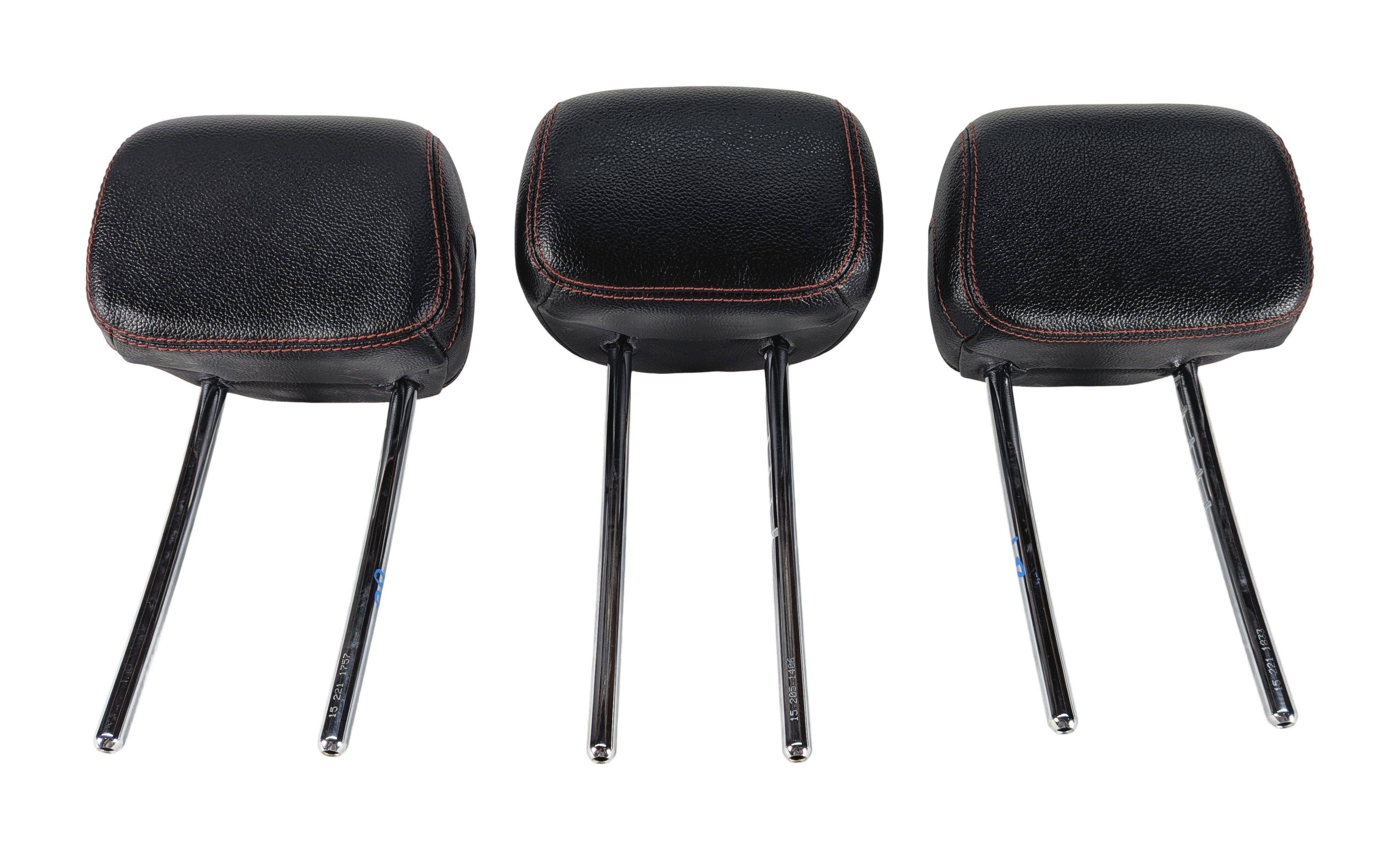 15-23 C GLC CLASS W205 X253 REAR LEFT RIGHT & CENTER SEAT HEADREST SET 3 (Black) — exact item pictured