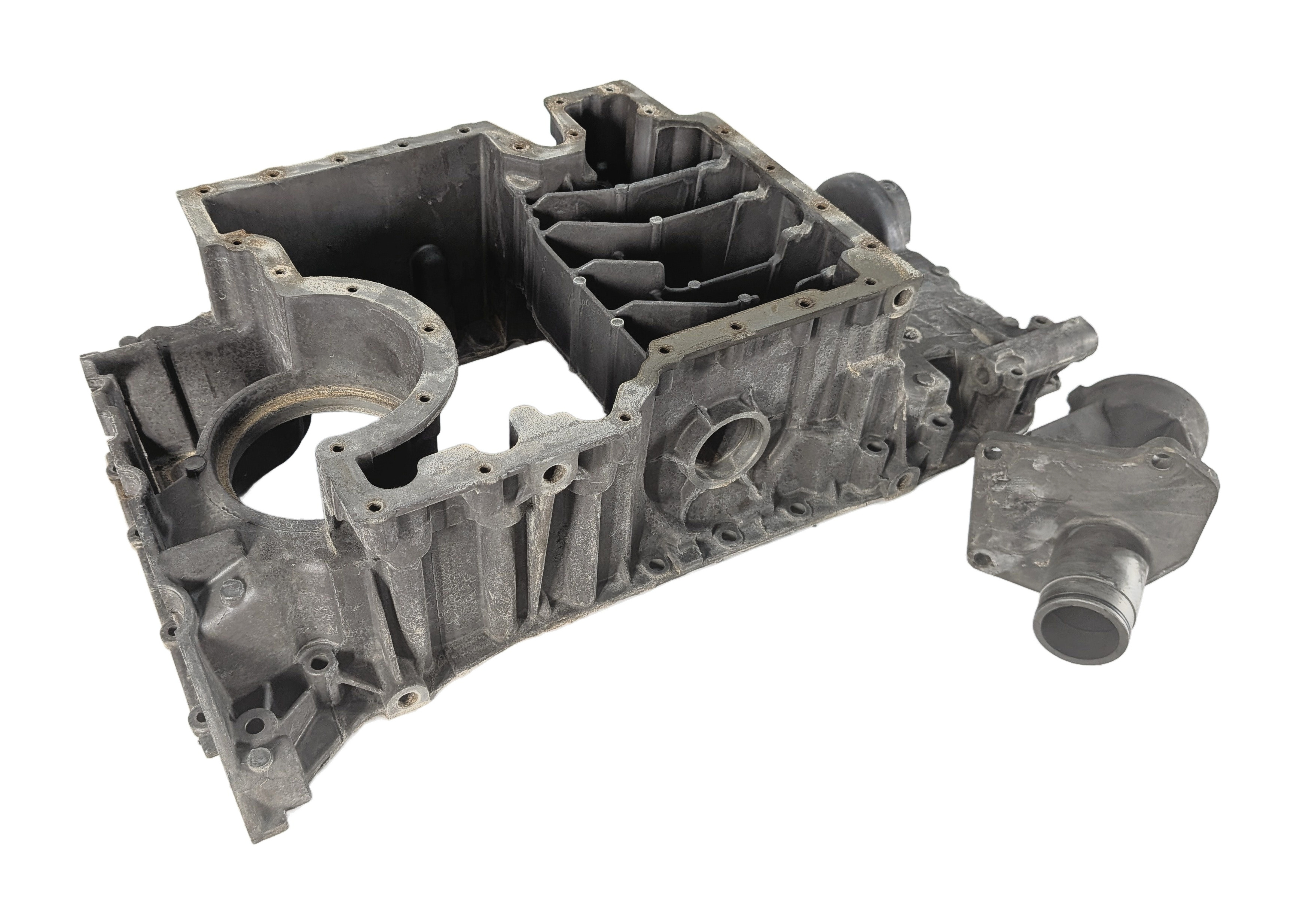 2007-2010 BMW X5 (E70) 4.8L V8 N62 ENGINE UPPER MOTOR OIL FLUID PAN CRADLE — exact item pictured